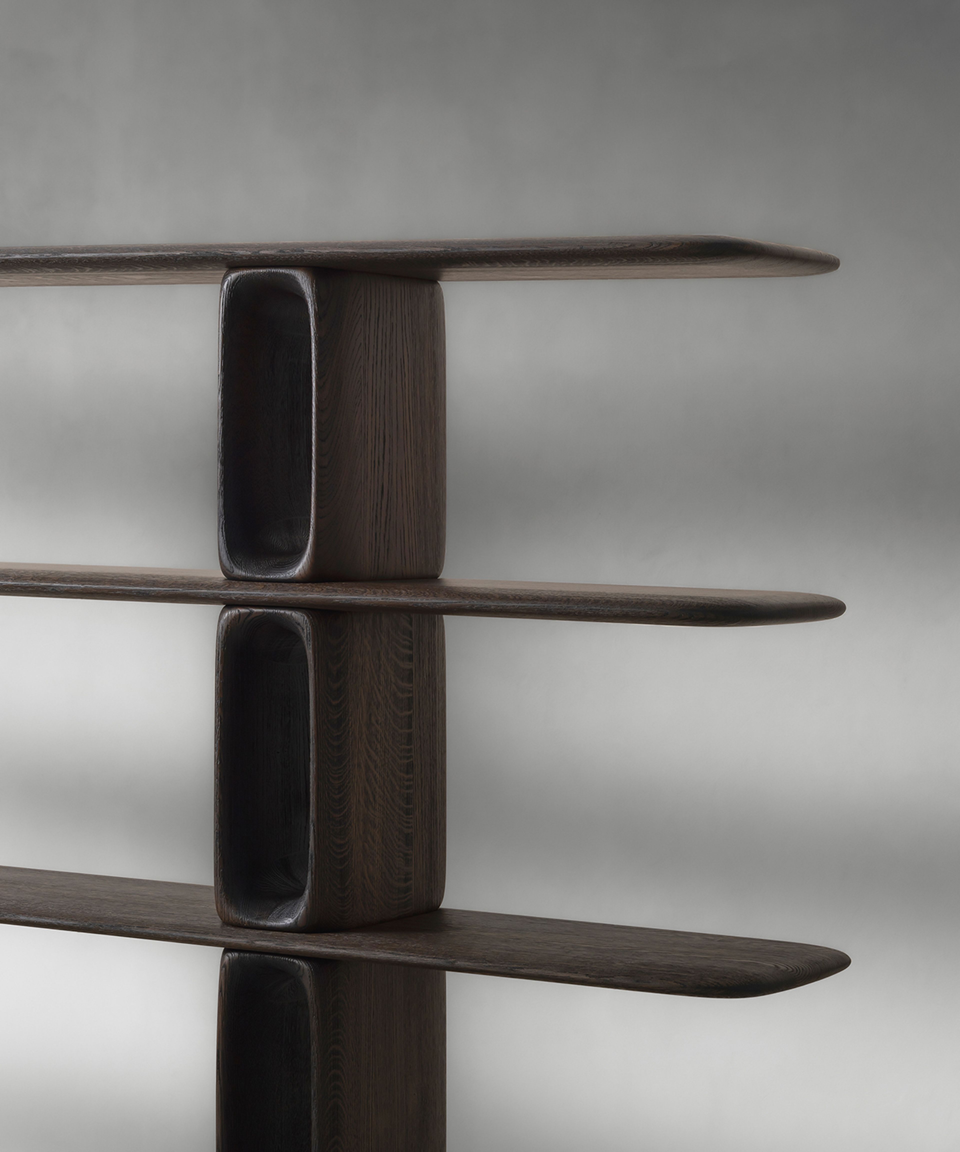 A sculptural bibliotheque by Van Rossum.