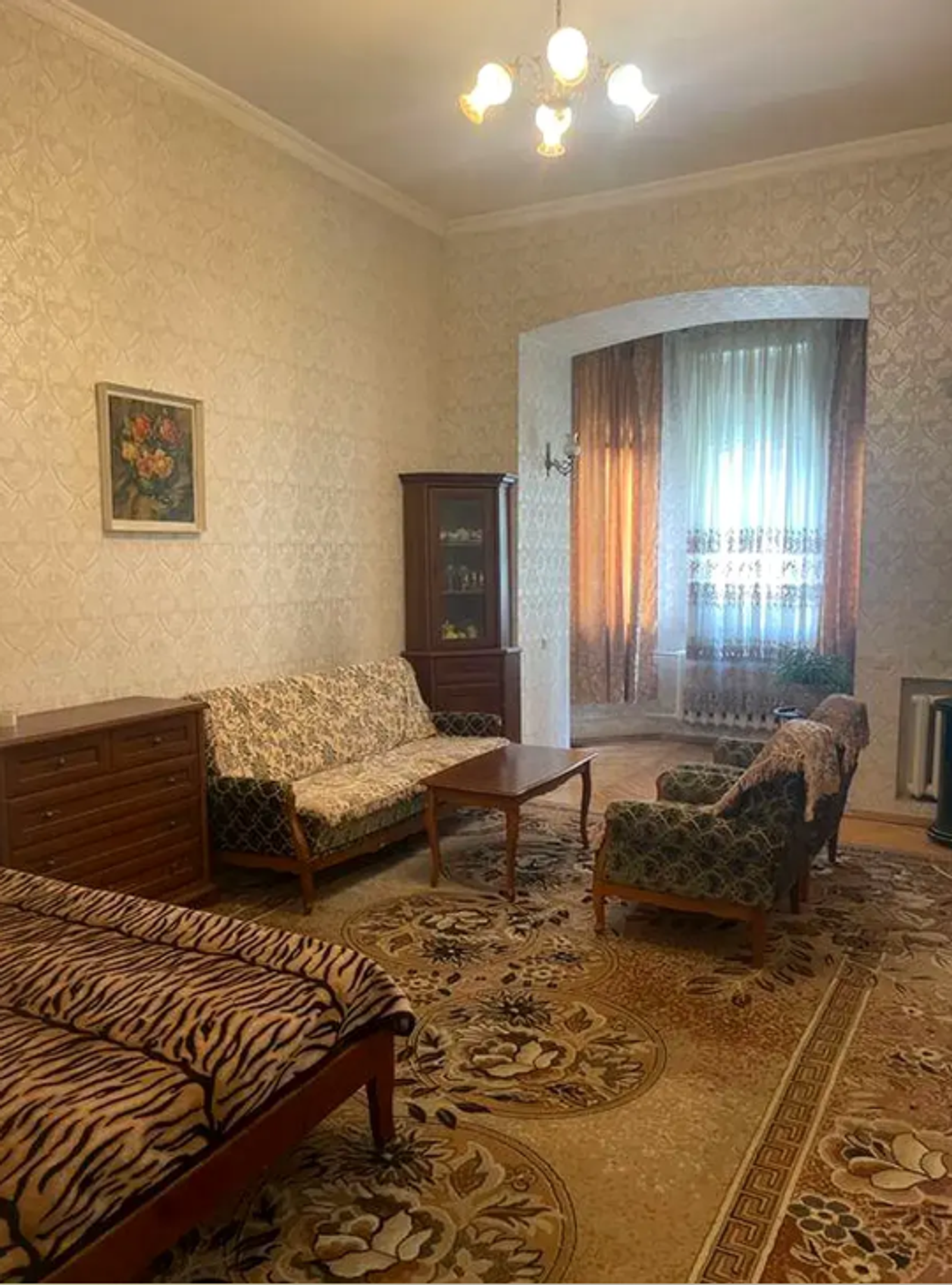 Living room in a 1-bedroom apartment on Reitarska Street 20/24, Kyiv