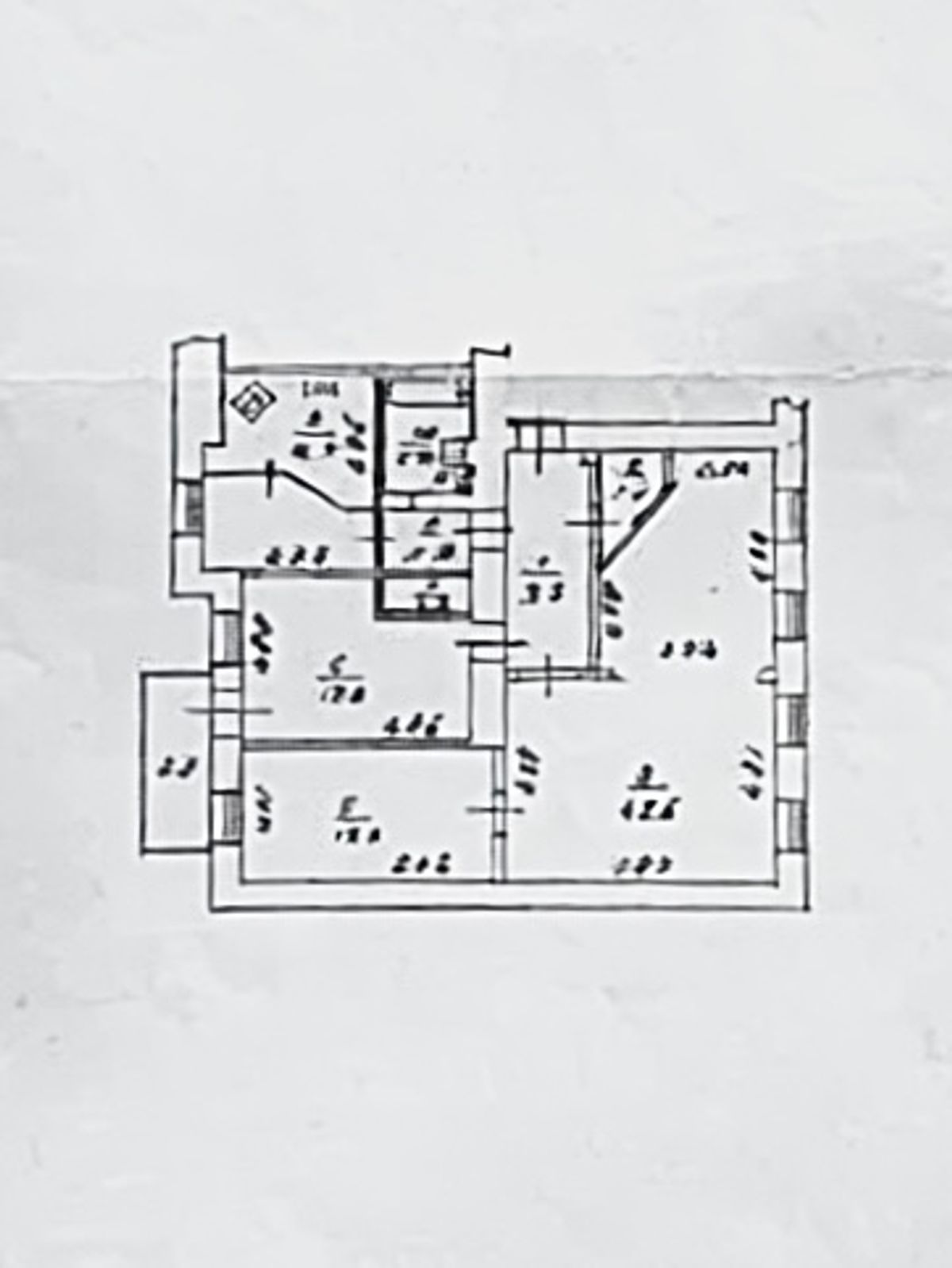 Floor plan — 2-Bedroom Apartment for Sale on Shota Rustaveli, 4 — Historical