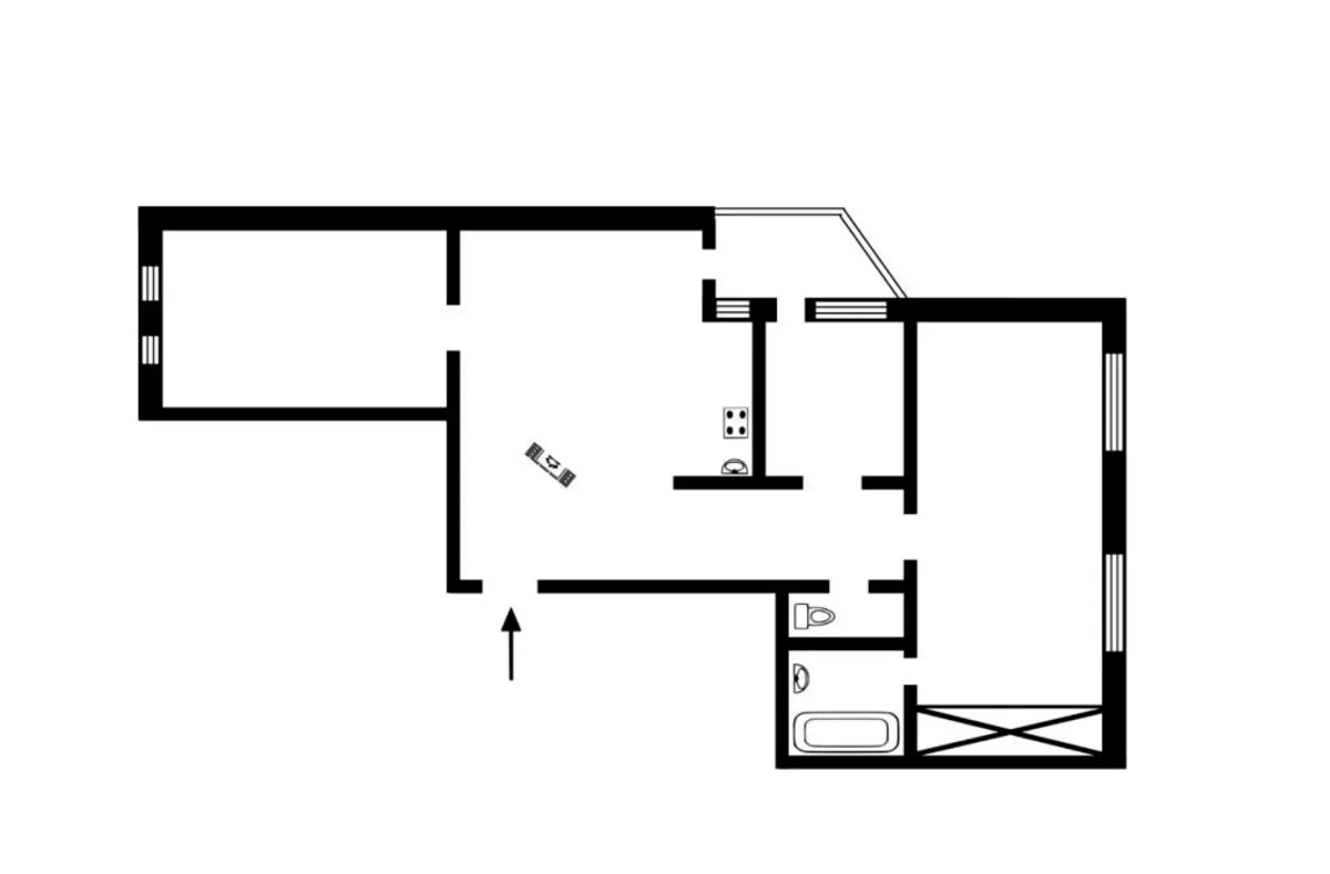 Floor plan — 3-Bedroom Apartment for Sale on Nazarivska, 9 — Historical