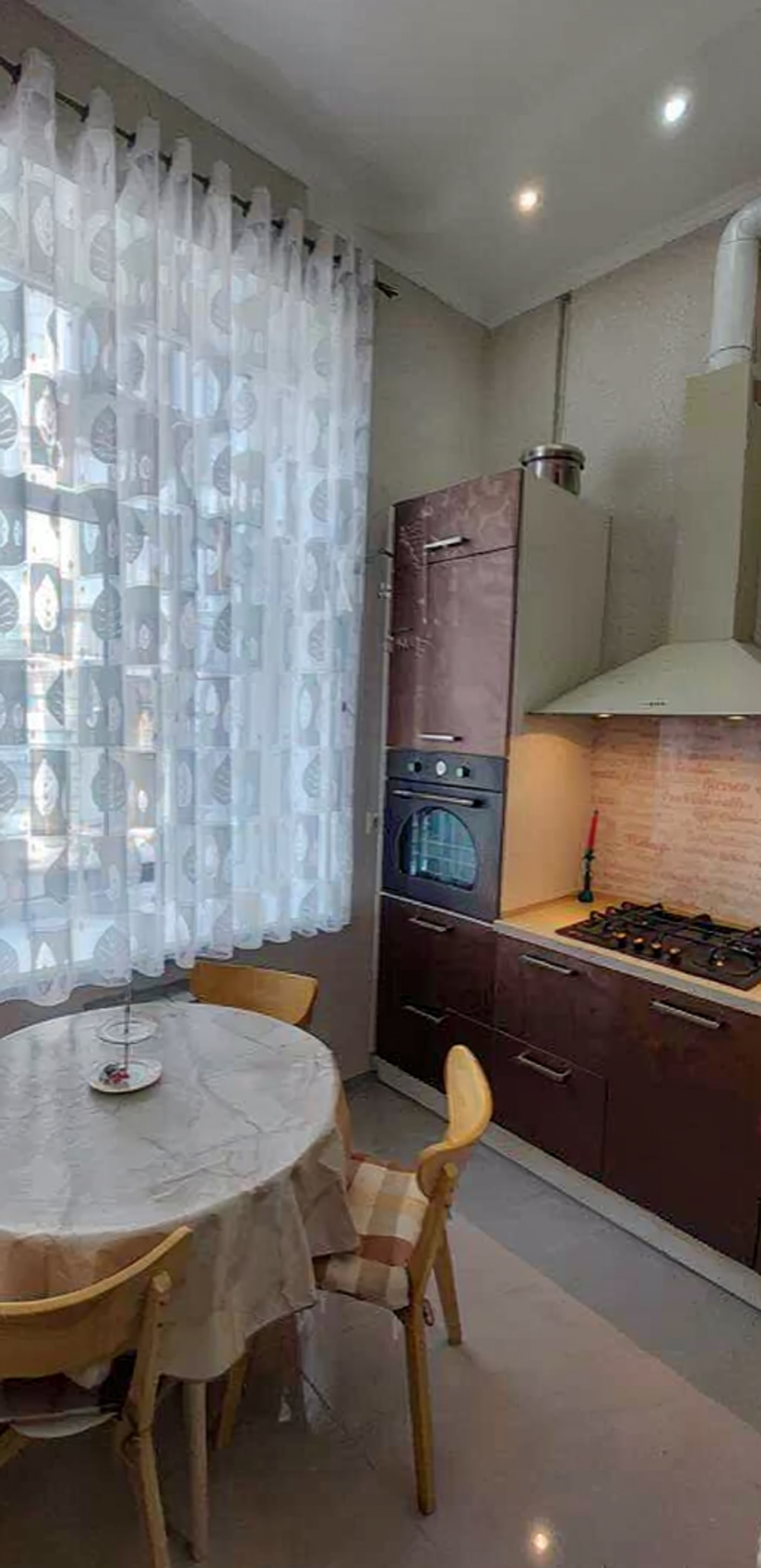 Kitchen in a renovated apartment on Mykhailivska Street 22b, Kyiv