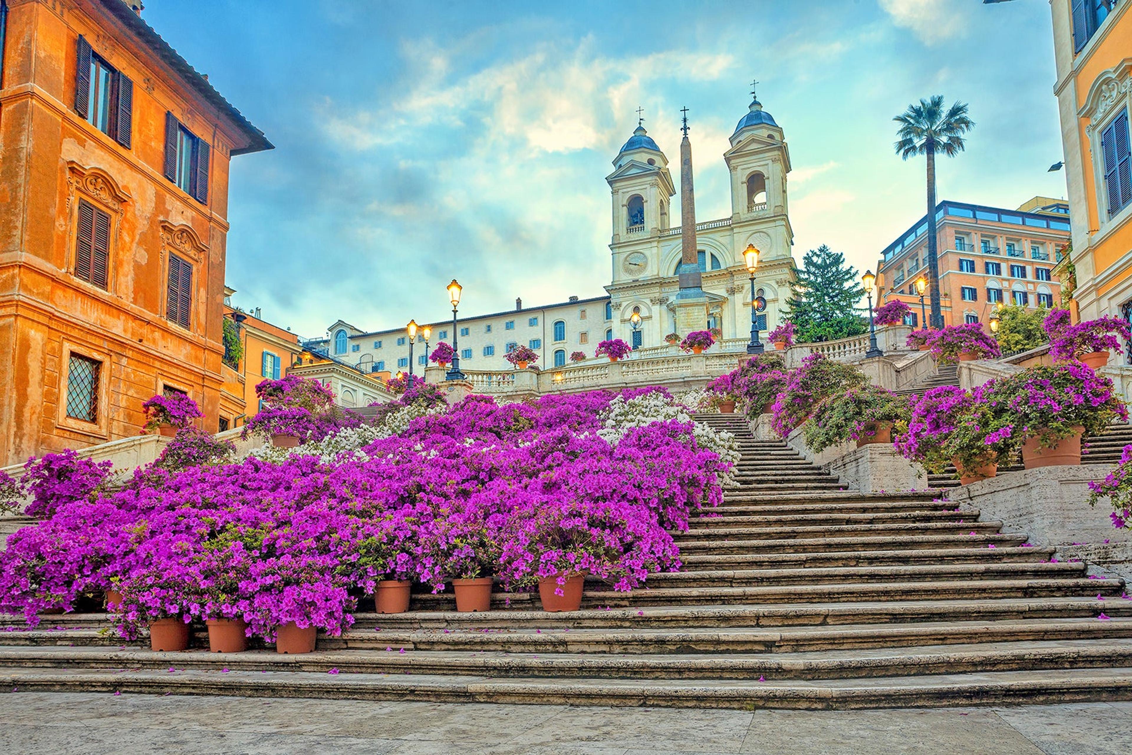 Spanish Steps in Spring Roma