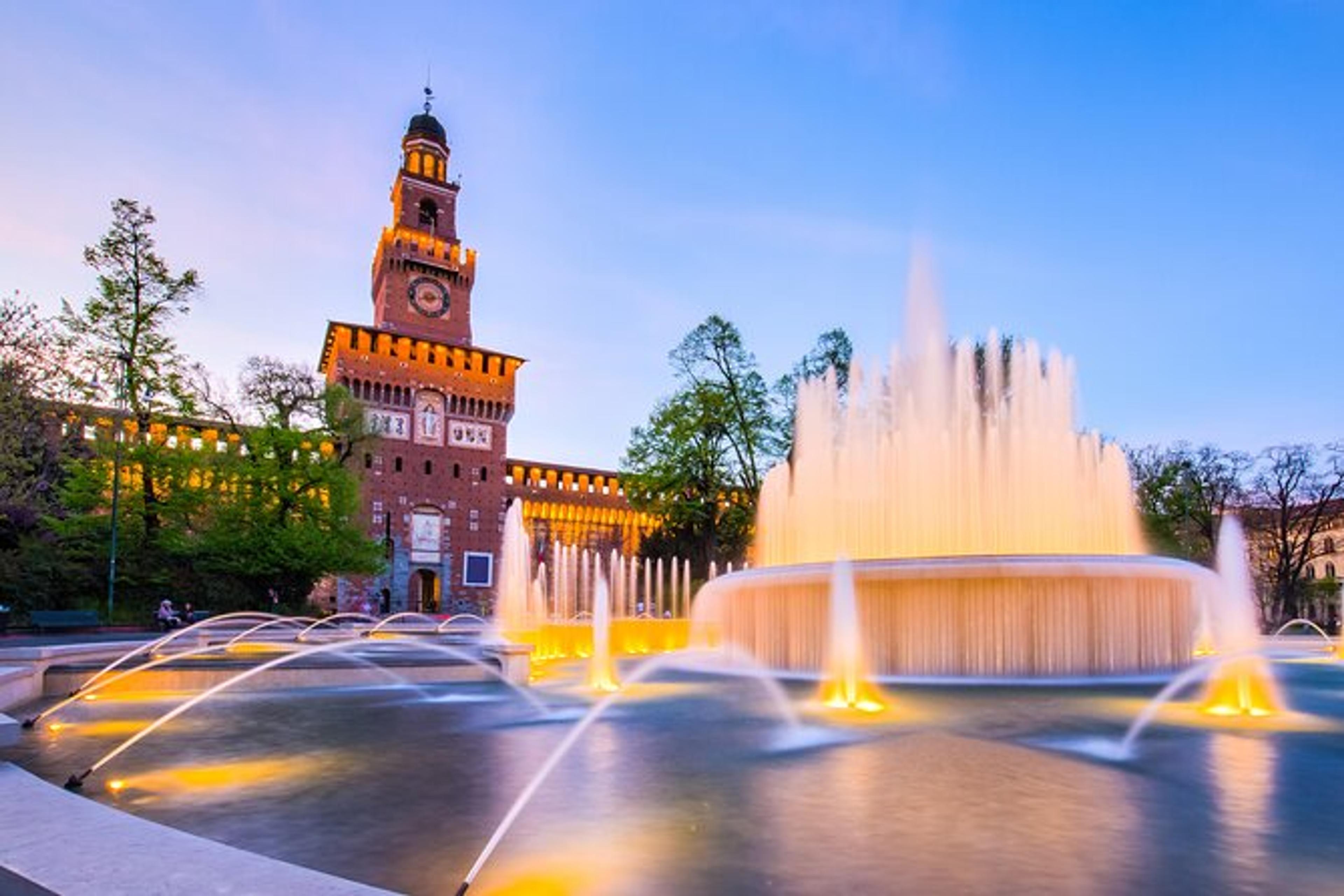 Sforza Castle fountain