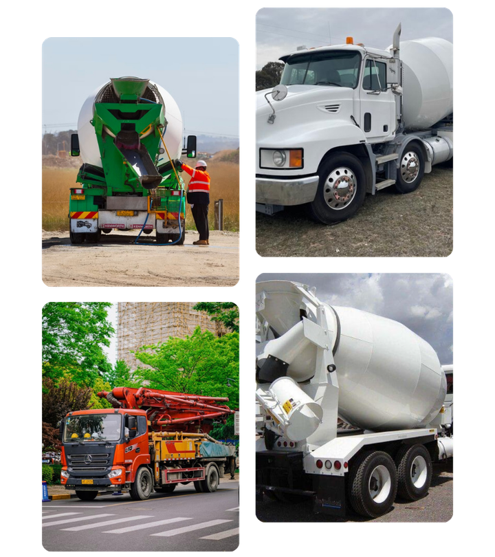 concrete trucks
