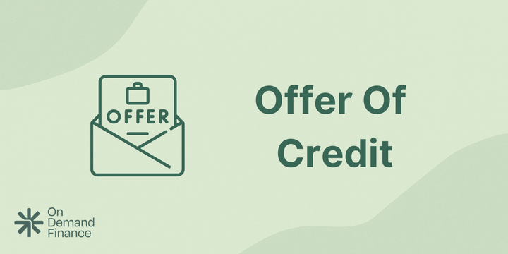 offer of credit definition