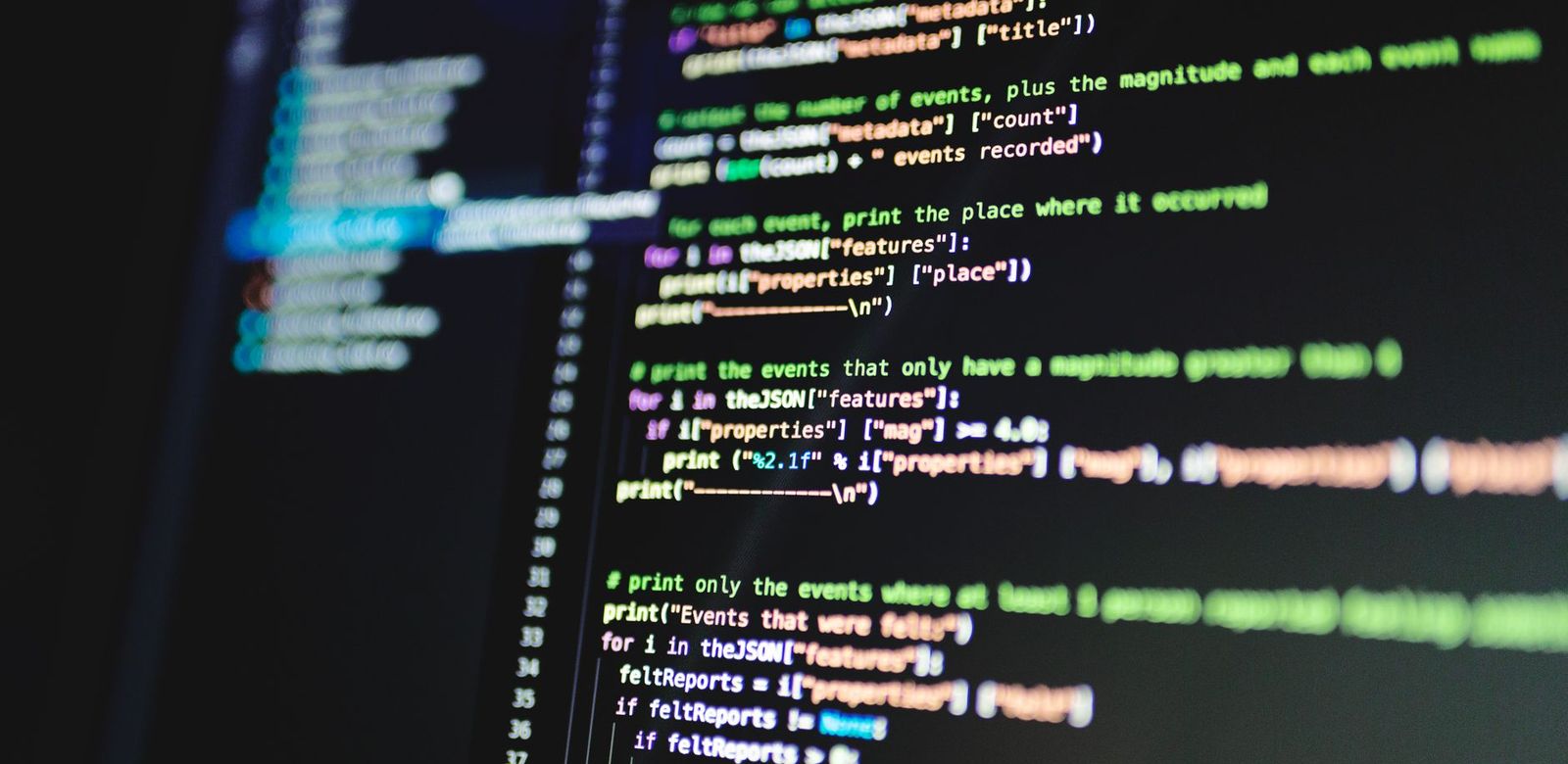 A developer’s screen showing lines of code