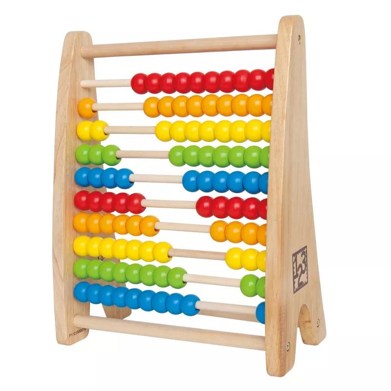 Hape Rainbow Bead Abacus wooden counting toy