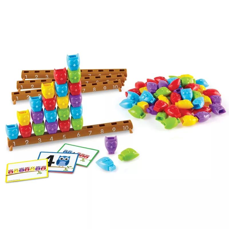 Learning Resources 1-10 counting owl counters in ten colours