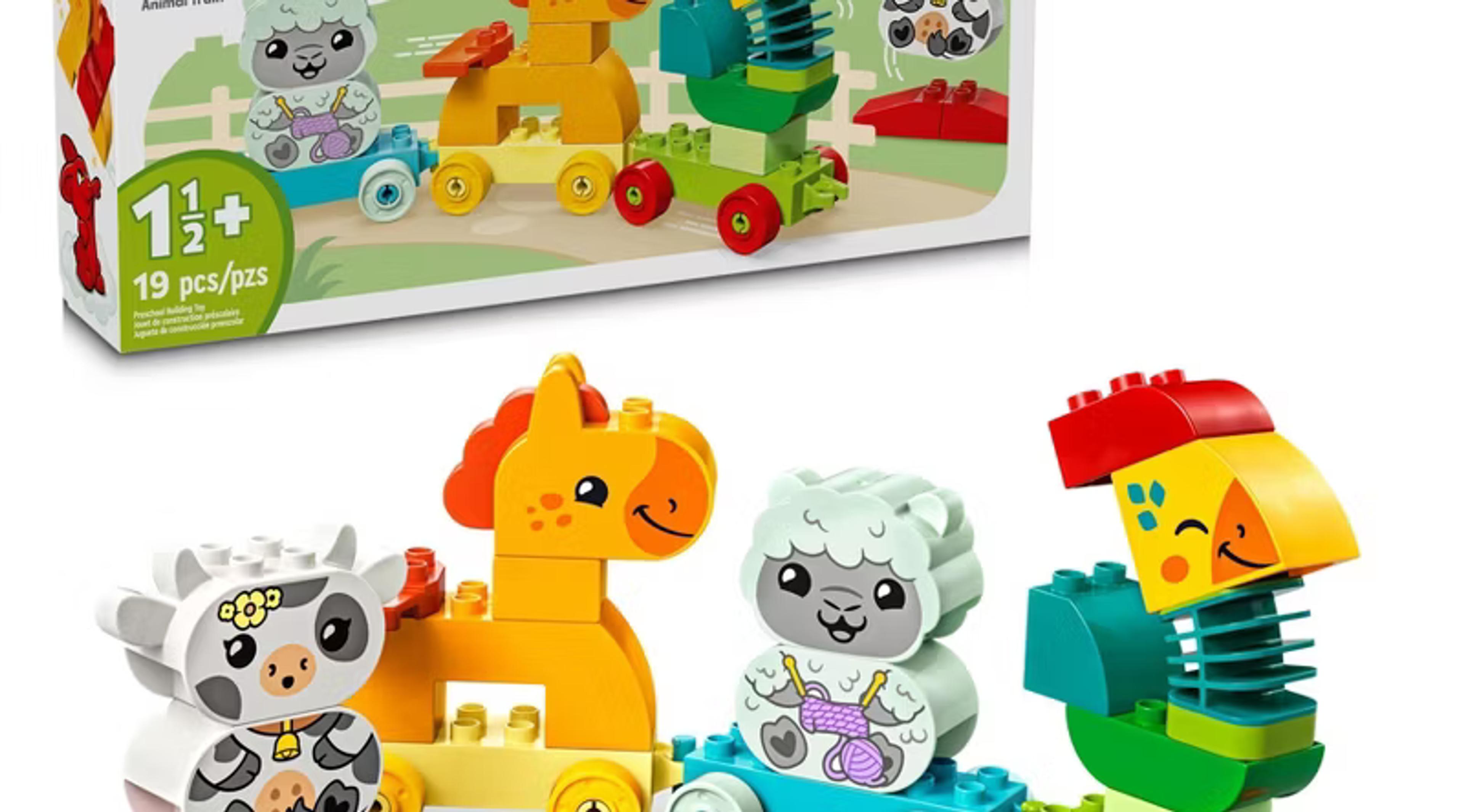 LEGO DUPLO My First Animal Train 10412 with buildable animals and colored carriages