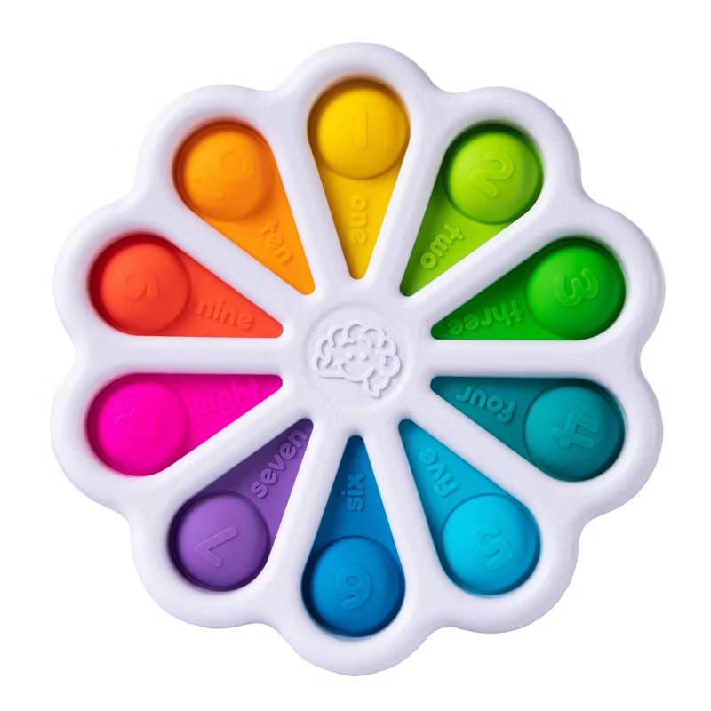 Fat Brain Toys Dimpl Digits silicone number-learning push-button toy