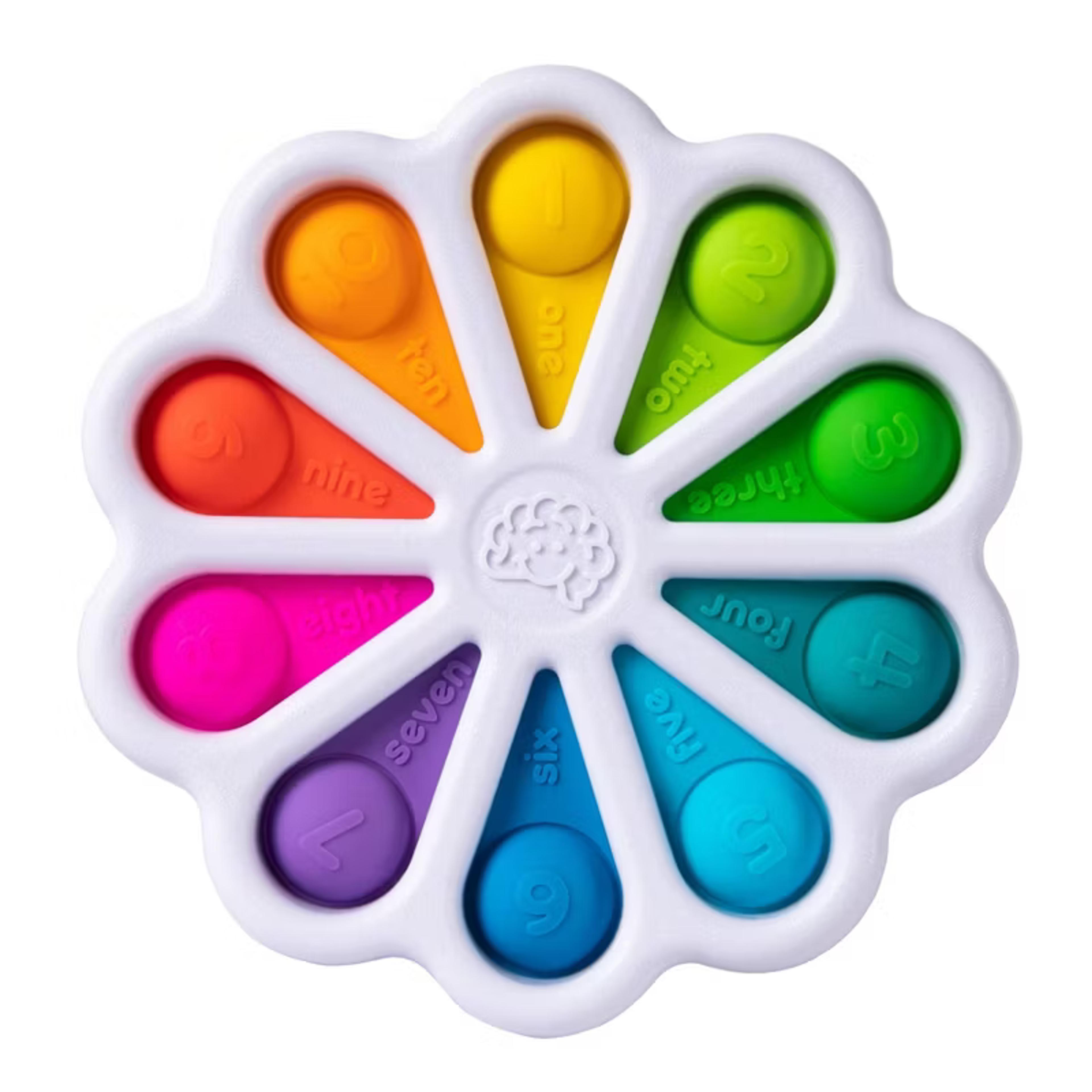 Fat Brain Toys Dimpl Digits silicone number-learning push-button toy