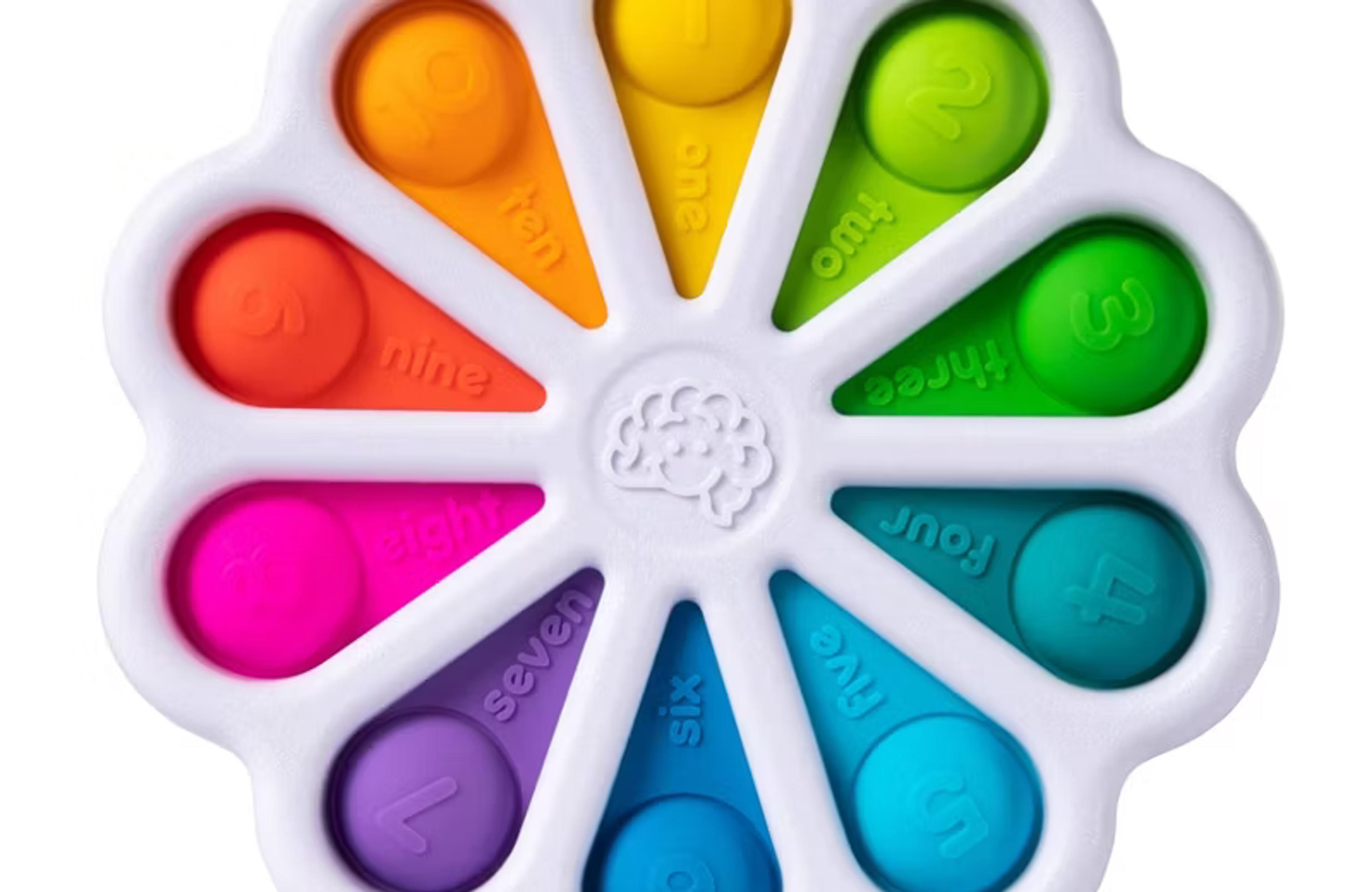 Fat Brain Toys Dimpl Digits silicone number-learning push-button toy