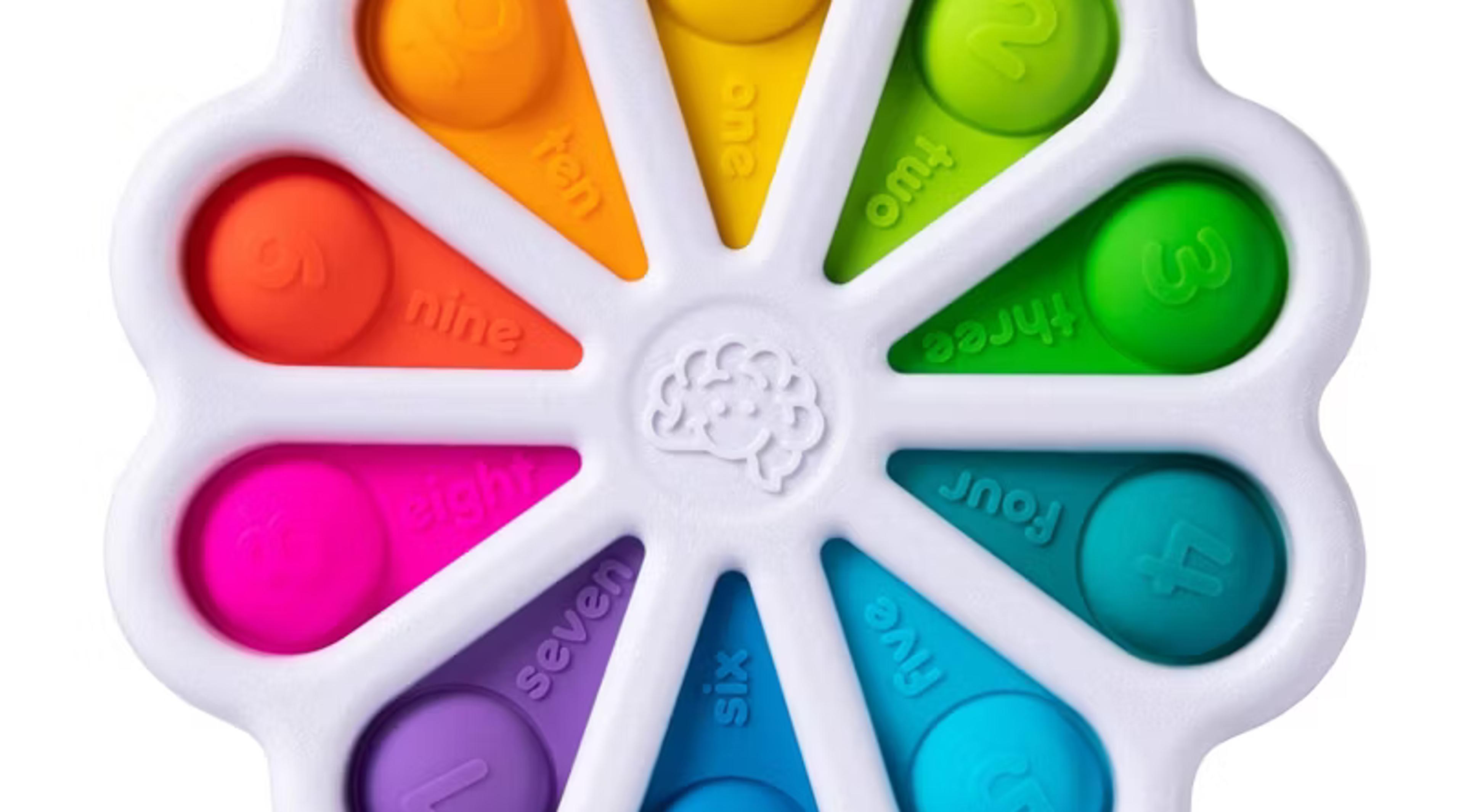 Fat Brain Toys Dimpl Digits silicone number-learning push-button toy