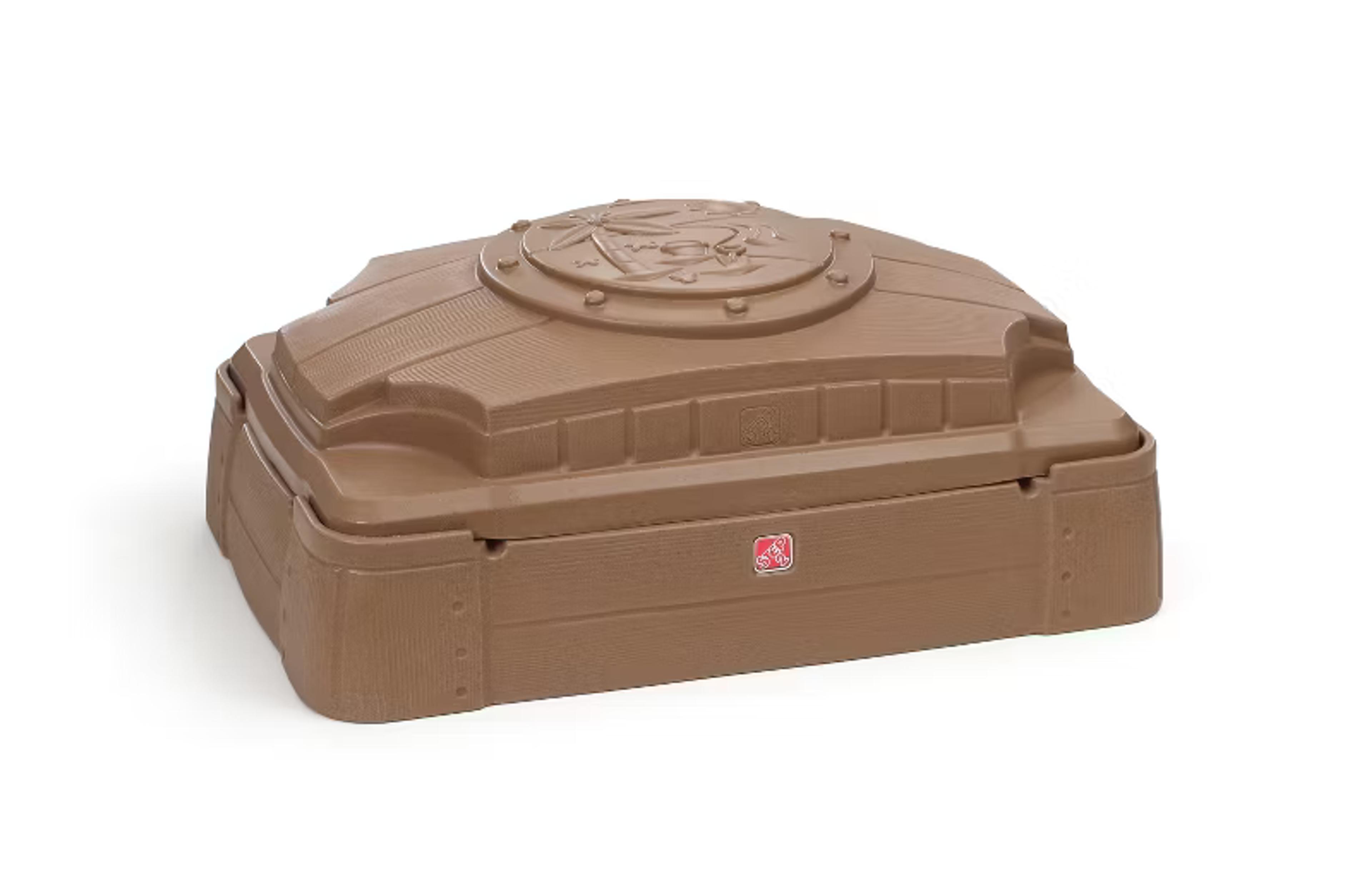 Step2 Play & Store Sandbox with lid and molded-in seats for toddlers
