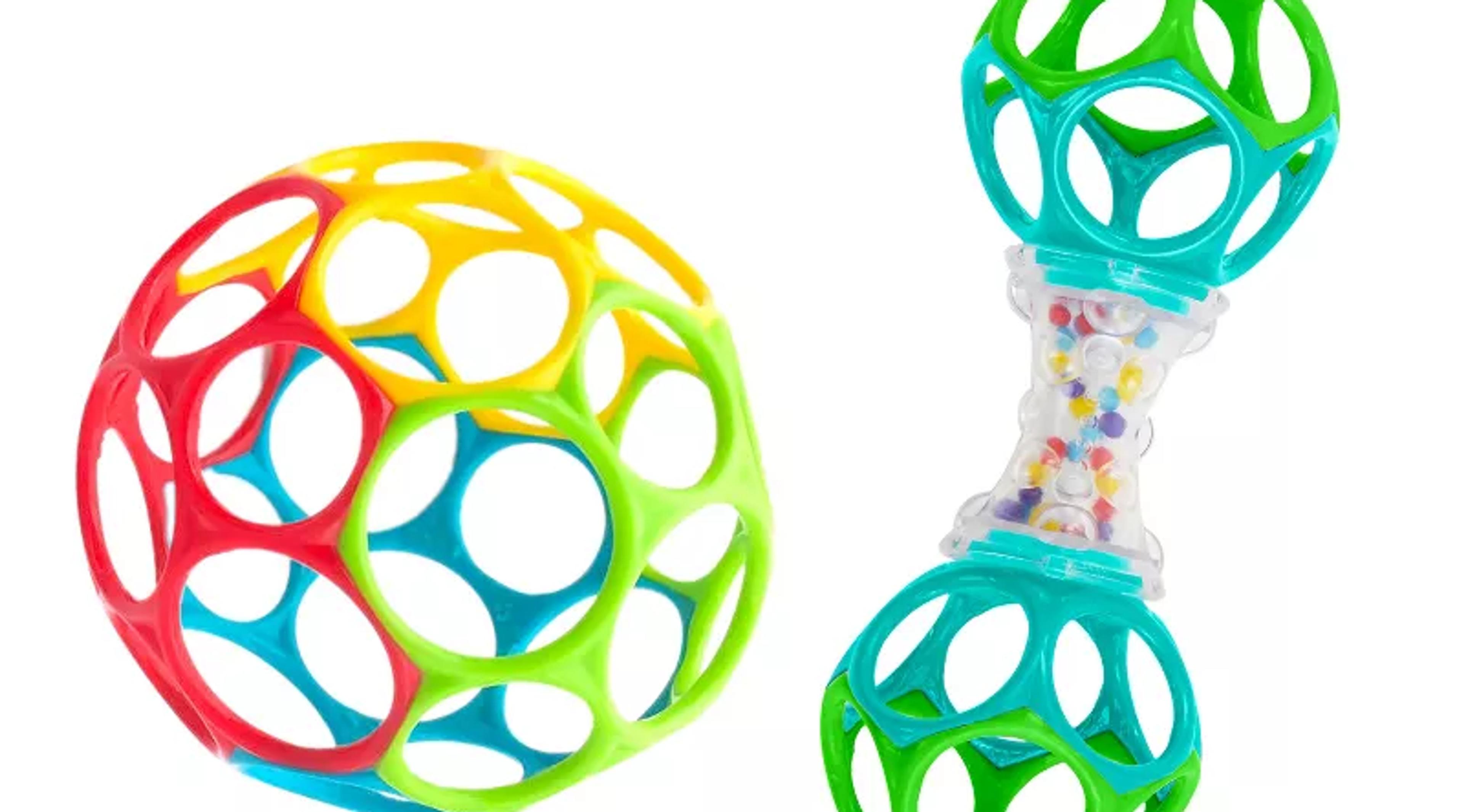 Bright Starts Oball bundle rattle two-piece set