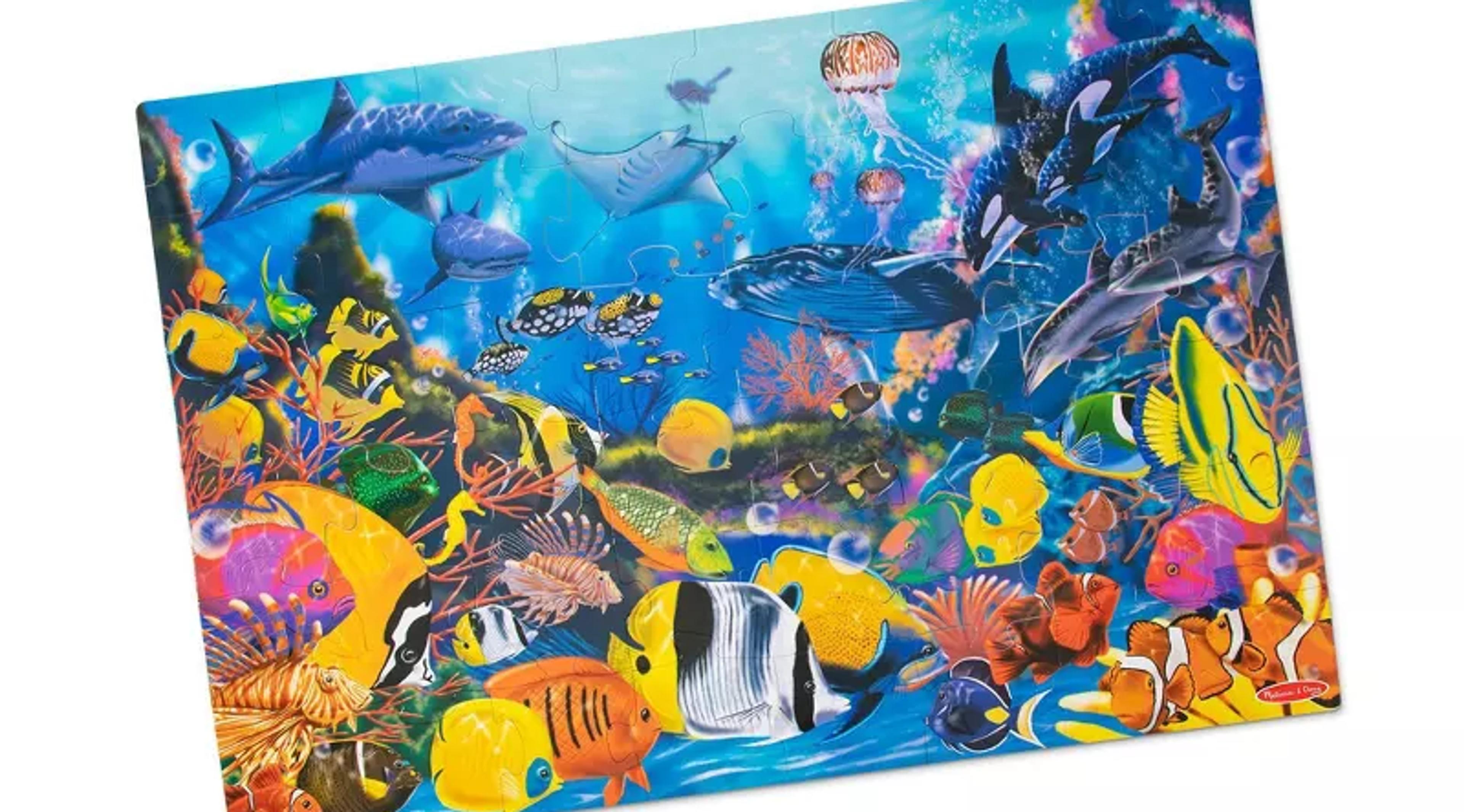 Melissa and Doug Underwater Ocean 48-piece floor puzzle