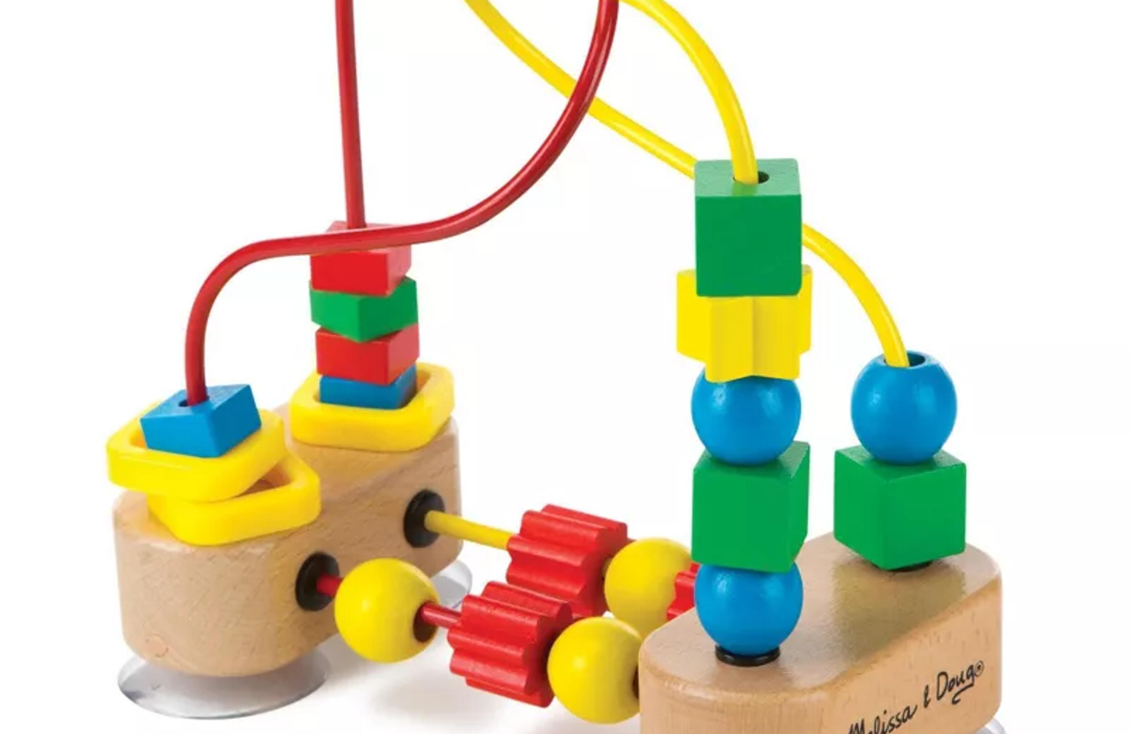 Melissa and Doug First Bead Maze wooden toddler toy