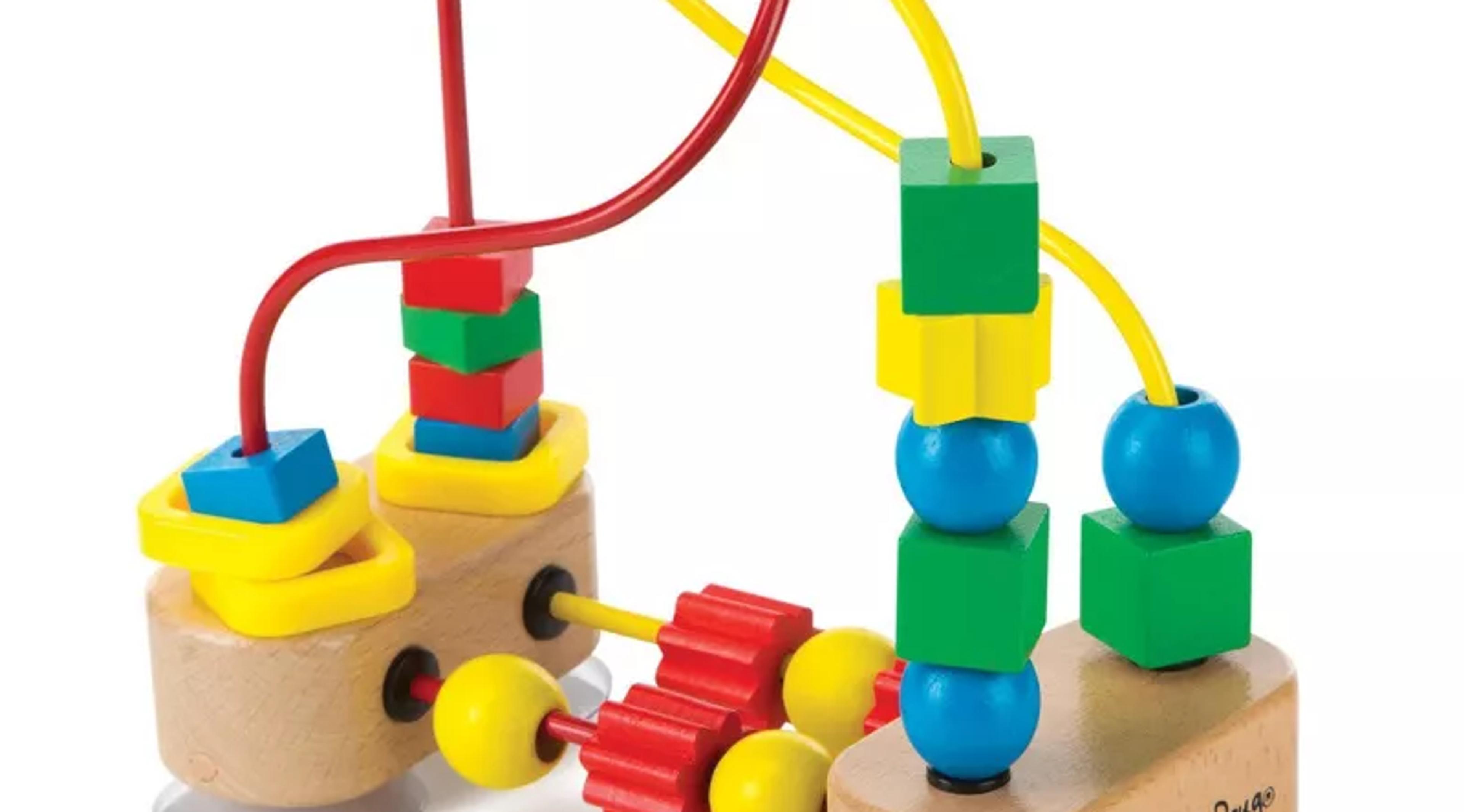 Melissa and Doug First Bead Maze wooden toddler toy