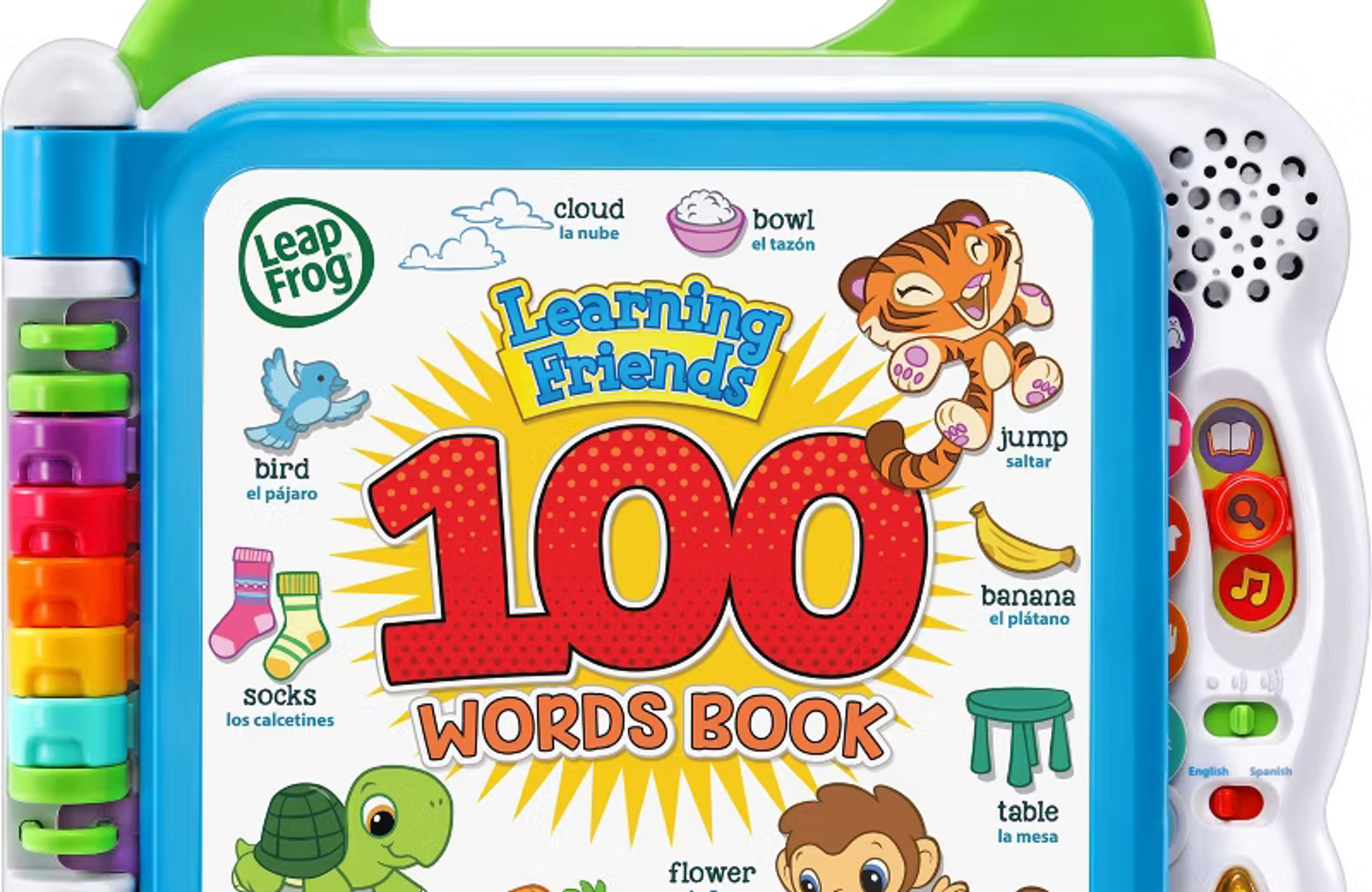 LeapFrog Learning Friends 100 Words Book interactive bilingual toddler learning toy