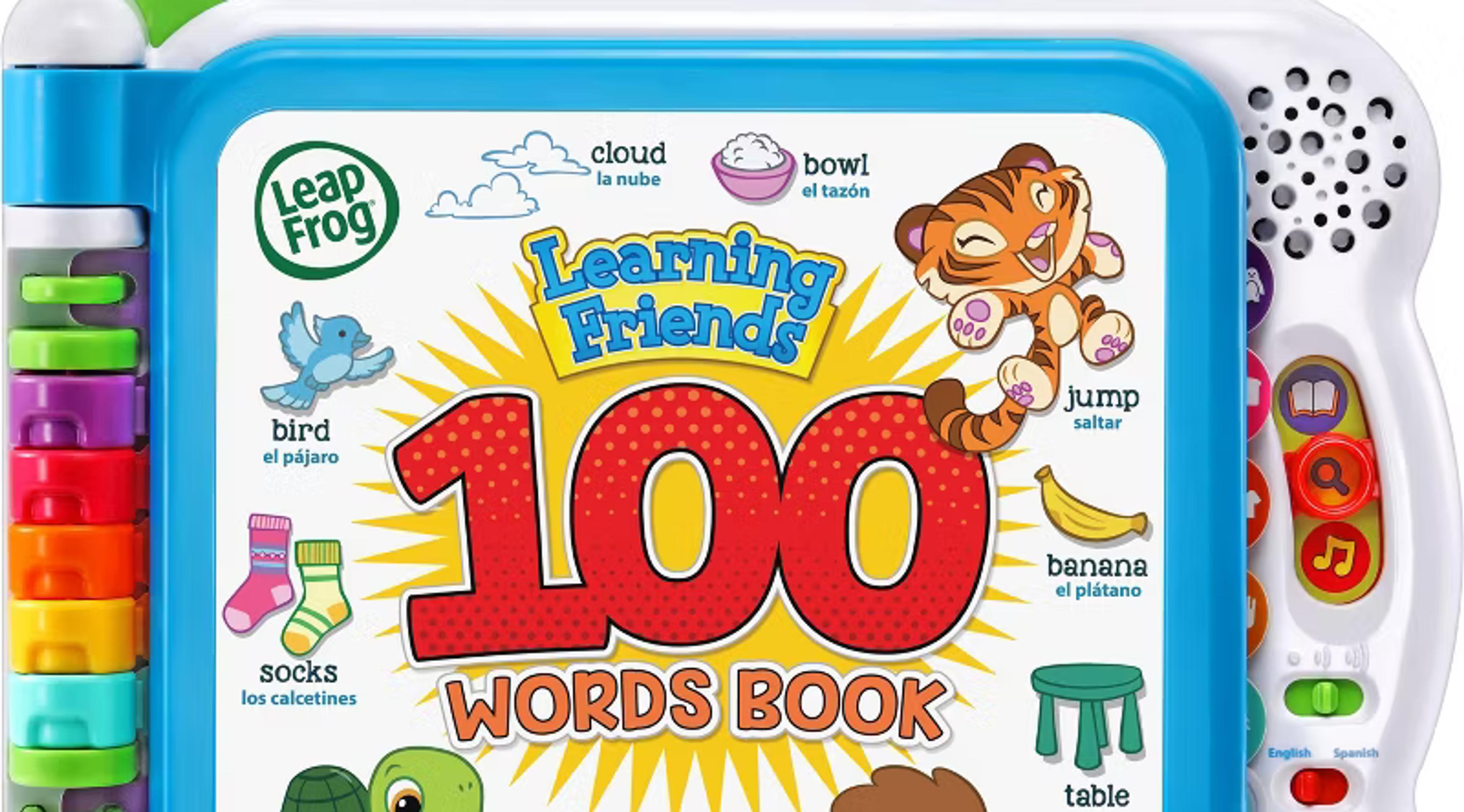 LeapFrog Learning Friends 100 Words Book interactive bilingual toddler learning toy