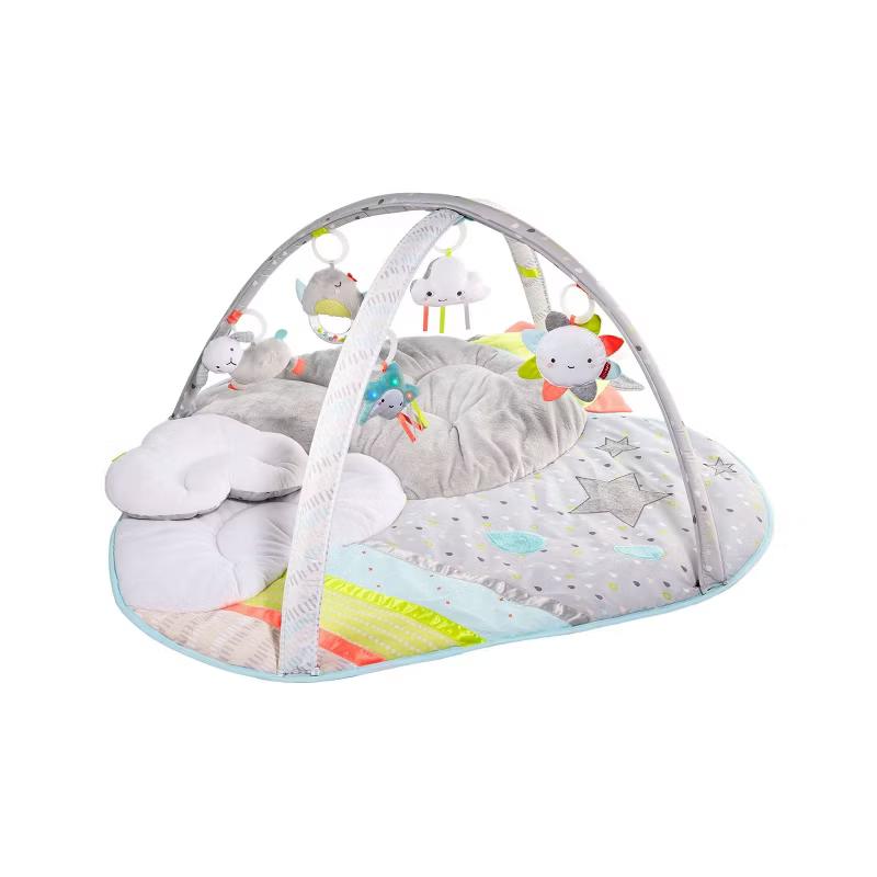 Skip Hop Silver Lining Cloud Activity Gym baby play mat with cloud arch and hanging toys