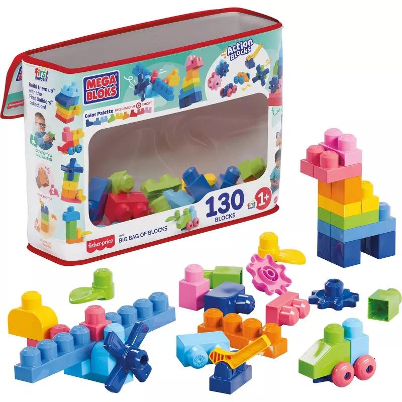 MEGA BLOKS First Builders Big Bag of Blocks 130 pieces