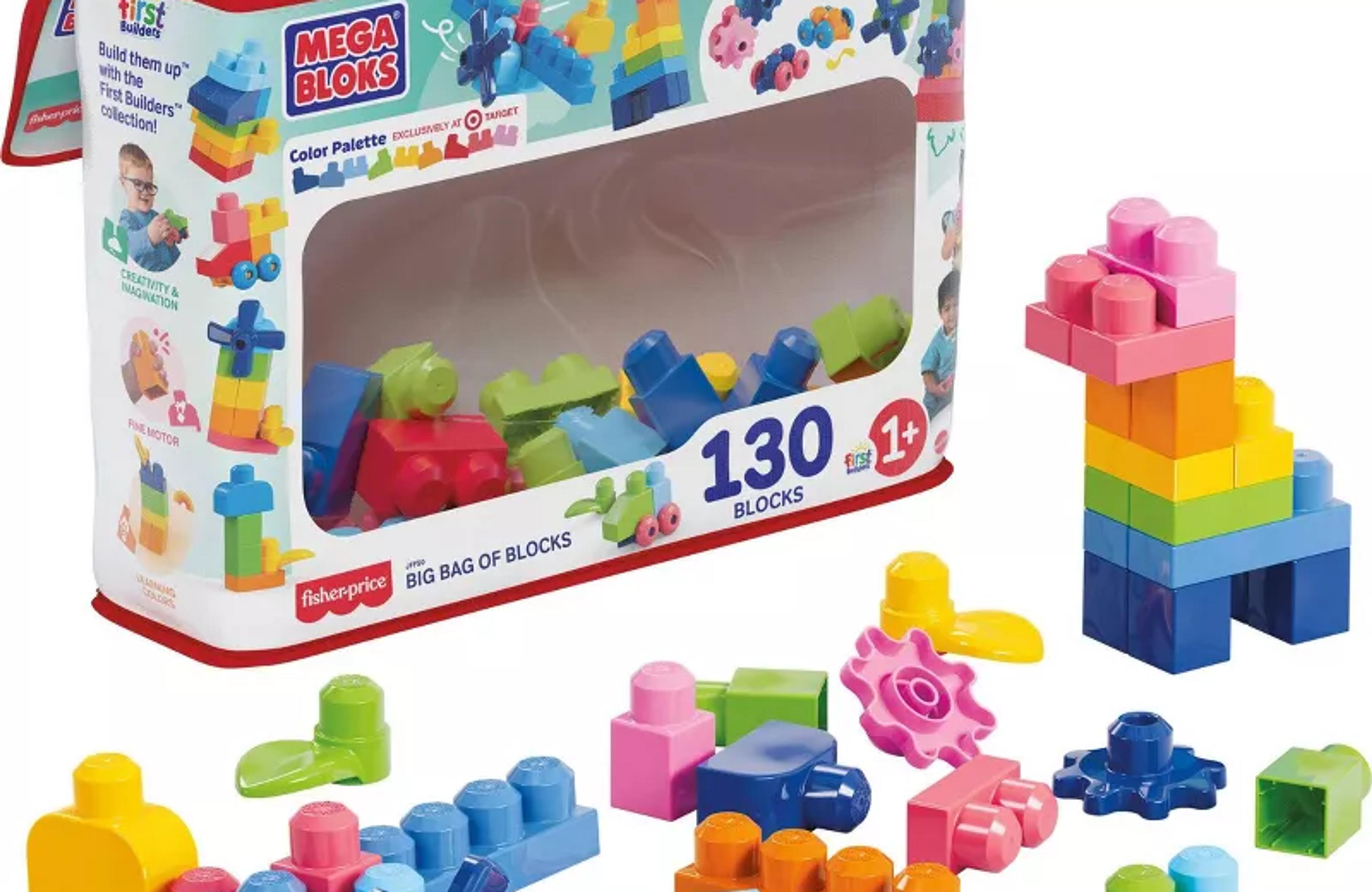MEGA BLOKS First Builders Big Bag of Blocks 130 pieces