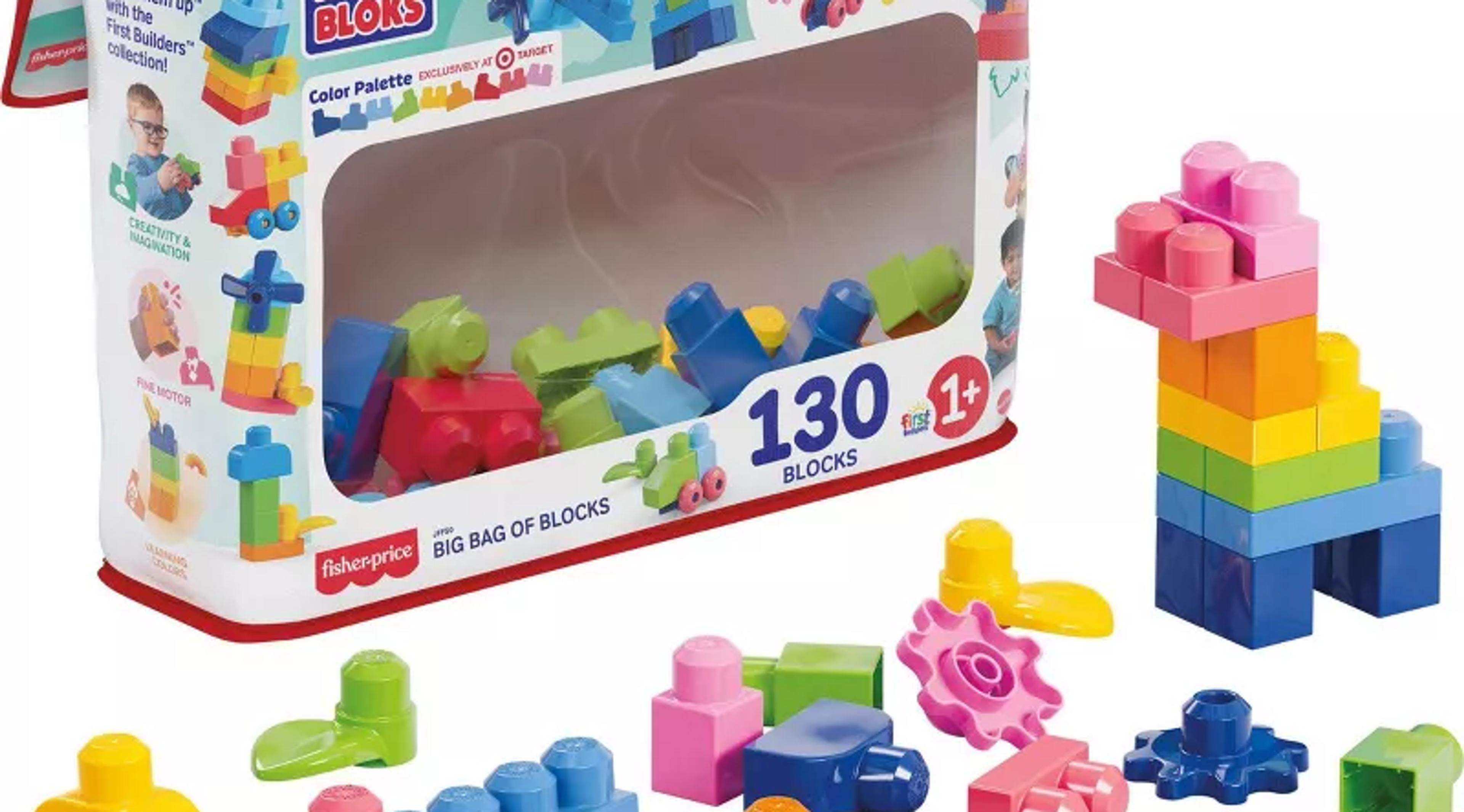 MEGA BLOKS First Builders Big Bag of Blocks 130 pieces
