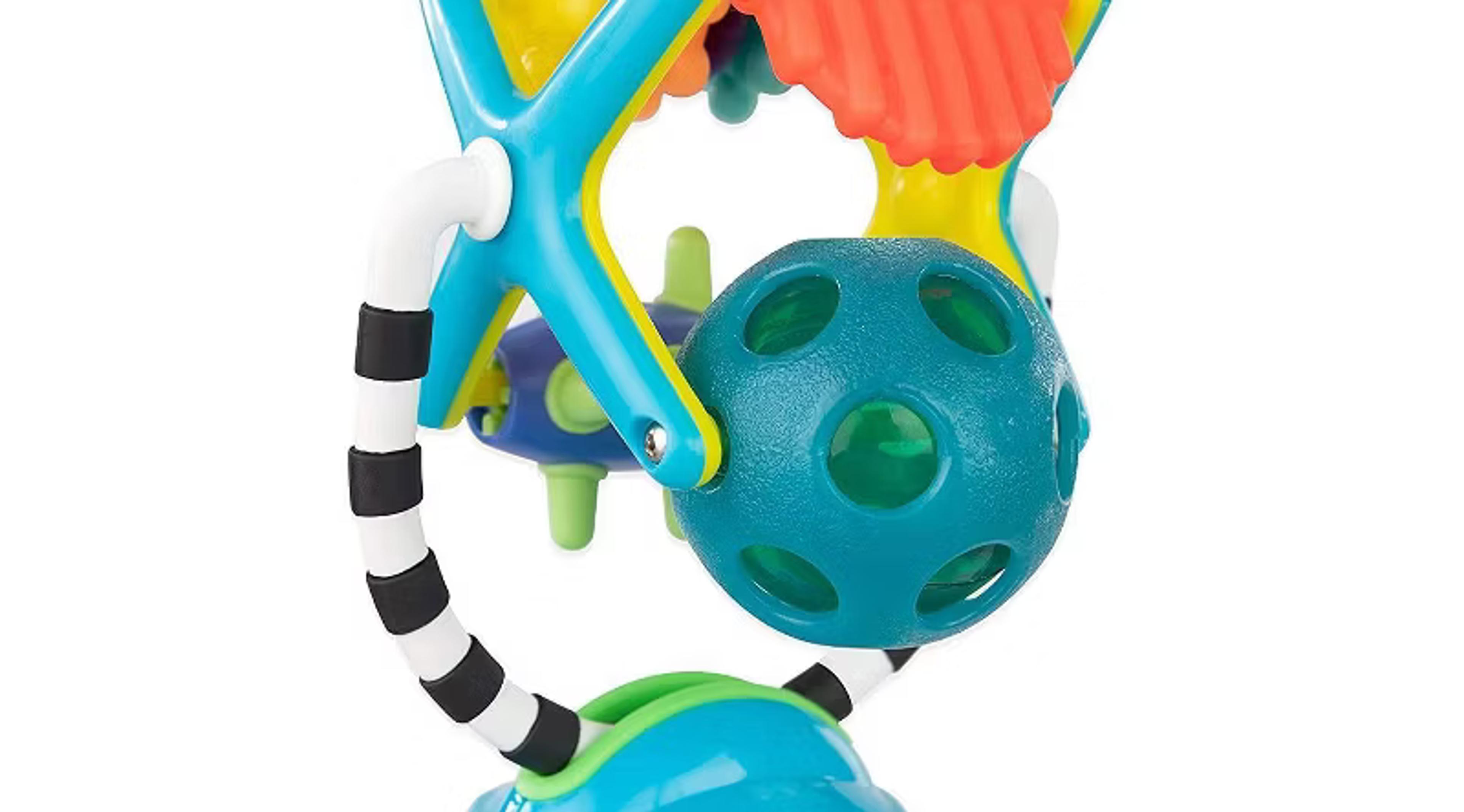 Sassy Teethe and Twirl Sensation Station suction tray toy with spinning wheel