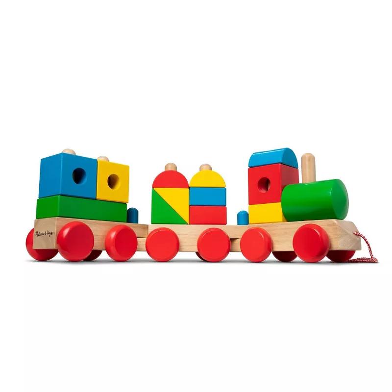 Melissa and Doug Wooden Jumbo Stacking Train classic toy