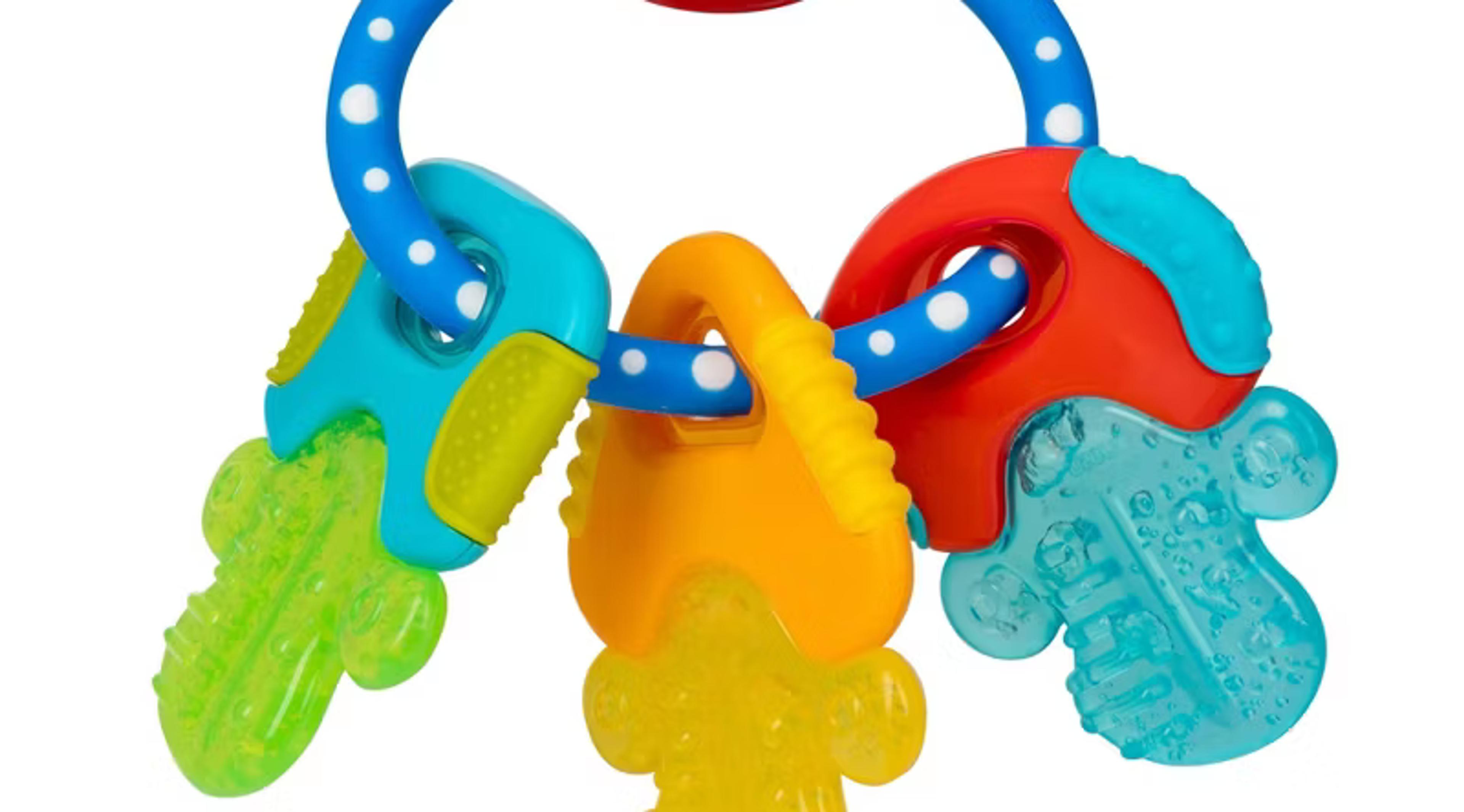 Nuby IcyBite Ice Gel teether keys for babies