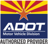 Authorized Third Party provider of Arizona Department of Transportation Motor Vehicle Division services