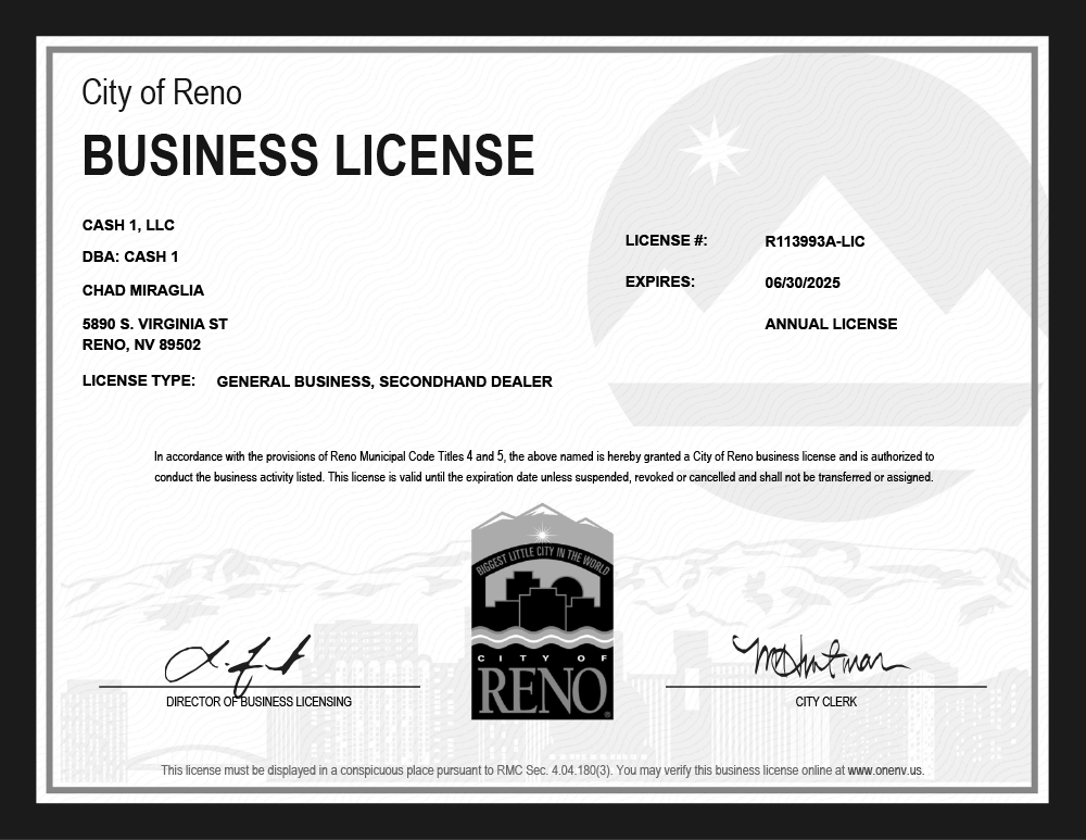 City of Reno Business License