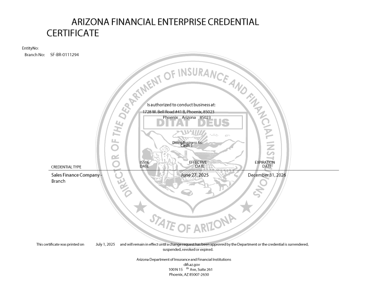 City of Phoenix Business License