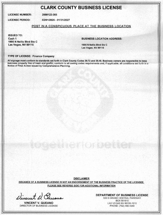 Clark County Business License