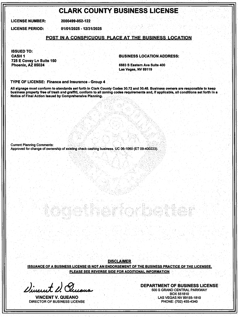 Clark County Business License