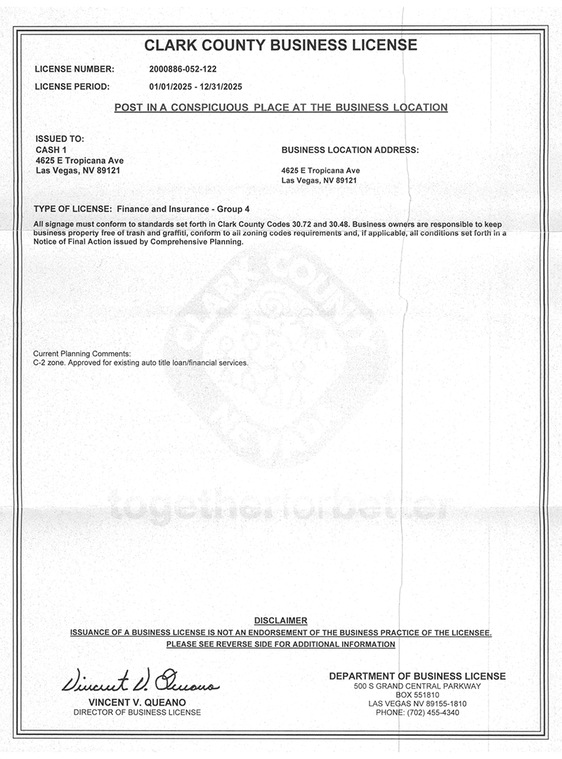 Clark County Business License