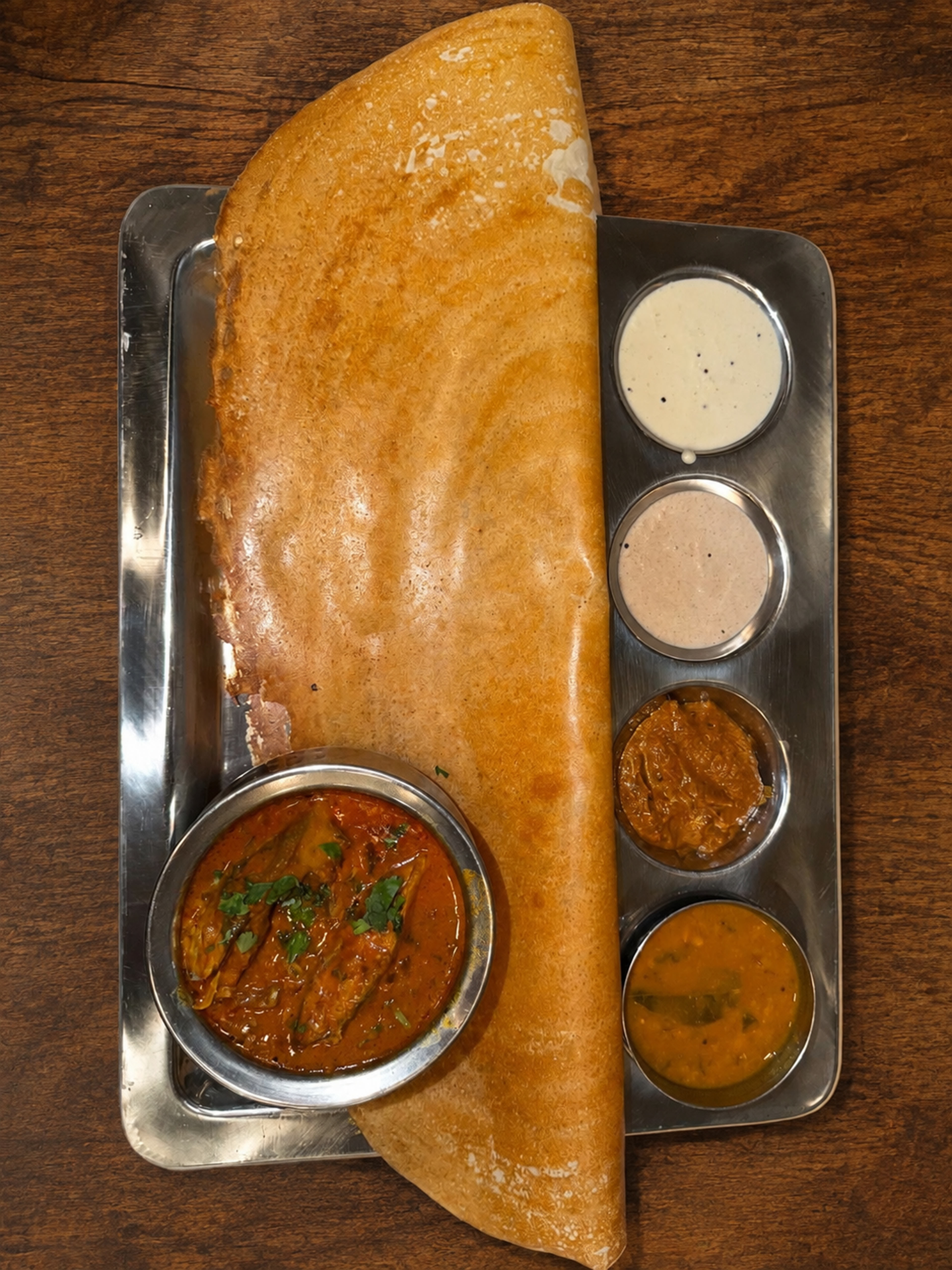Fish Curry Dosa — Chennai 2 Hyderabad