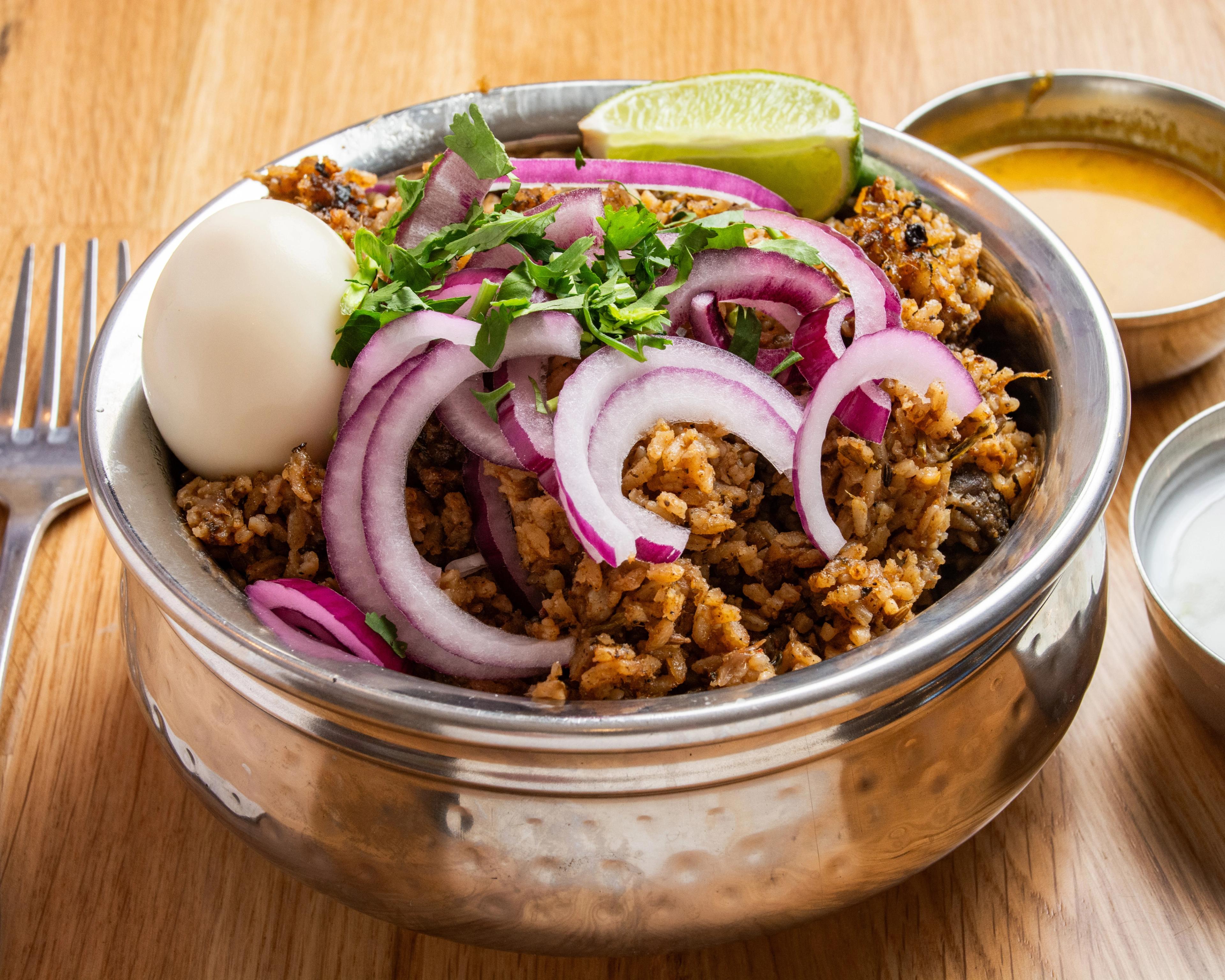 Thalapakatti Mutton Biryani — C2H Biryani Specials at Chennai 2 Hyderabad, Mira Mesa