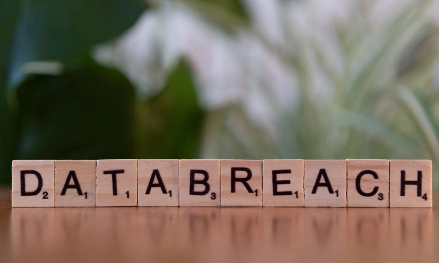 Scrabble tiles spelling data breach