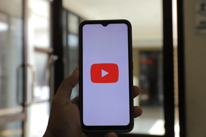 Smartphone showing YouTube app