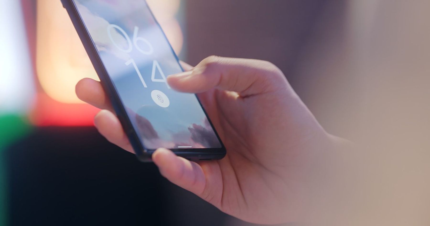 Piršto atspaudo užrakto telefonas