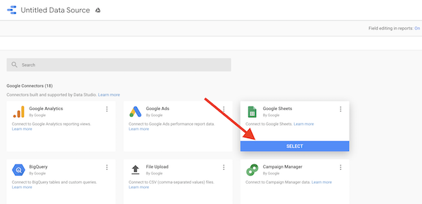 Syncing Google Sheets with Google Data Studio