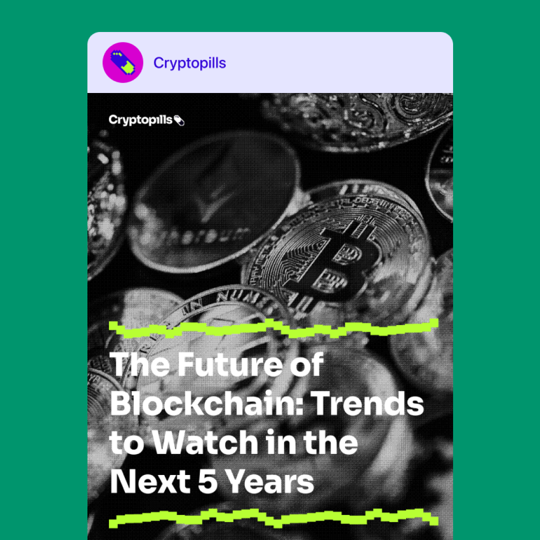 cryptopills social media template sample