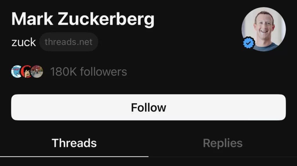 Mark Zuckerberg on Threads