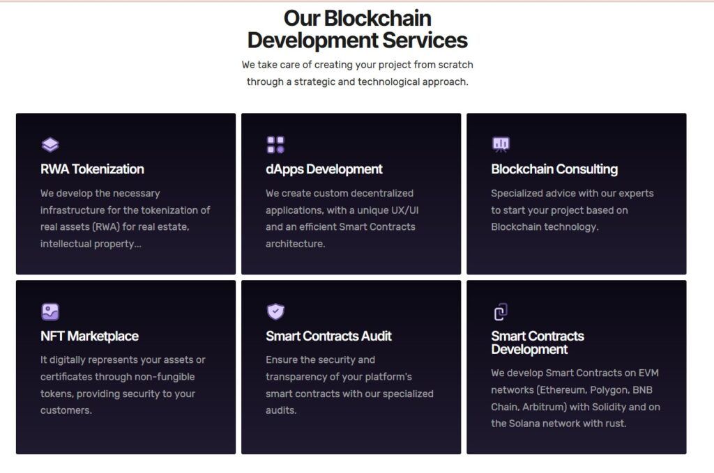 Metlabs blockchan development servcies web screenshot