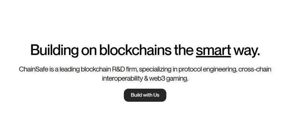 Chainsafe smart contract development company website