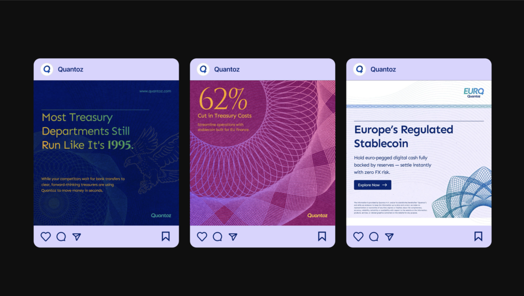 Quantoz social media post templates, second set