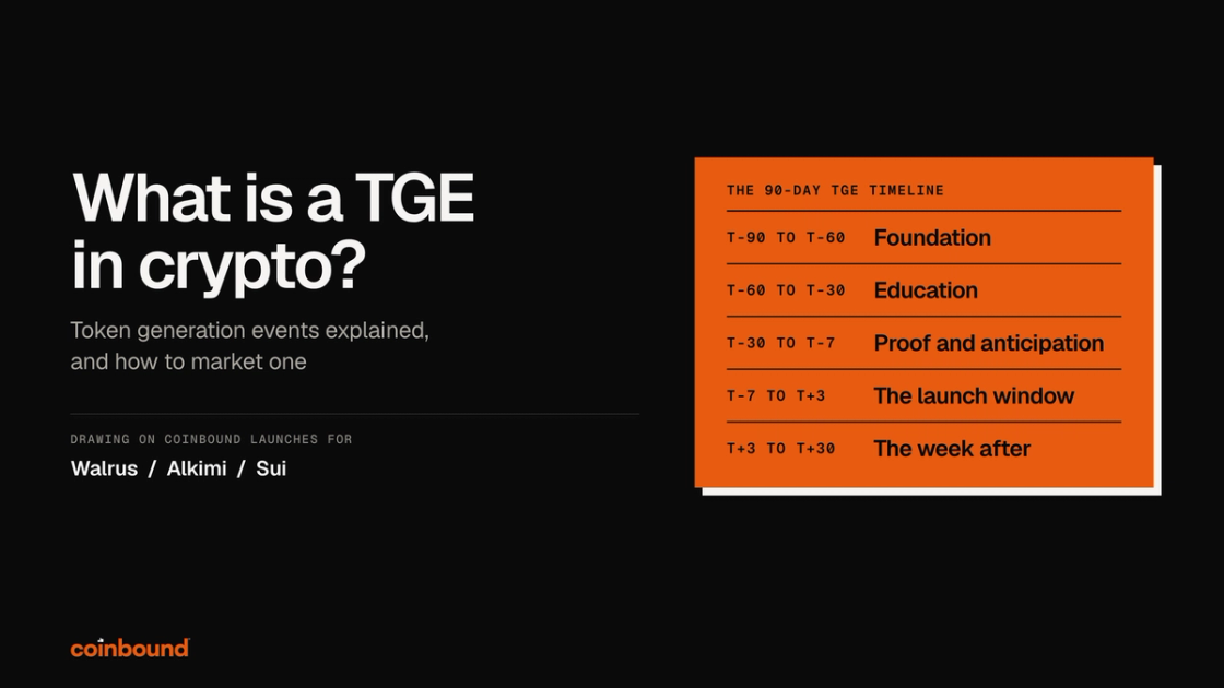 What Is a TGE in Crypto? Token Generation Events Explained (2027)