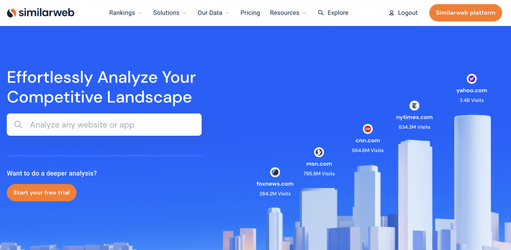 SimilarWeb screensho